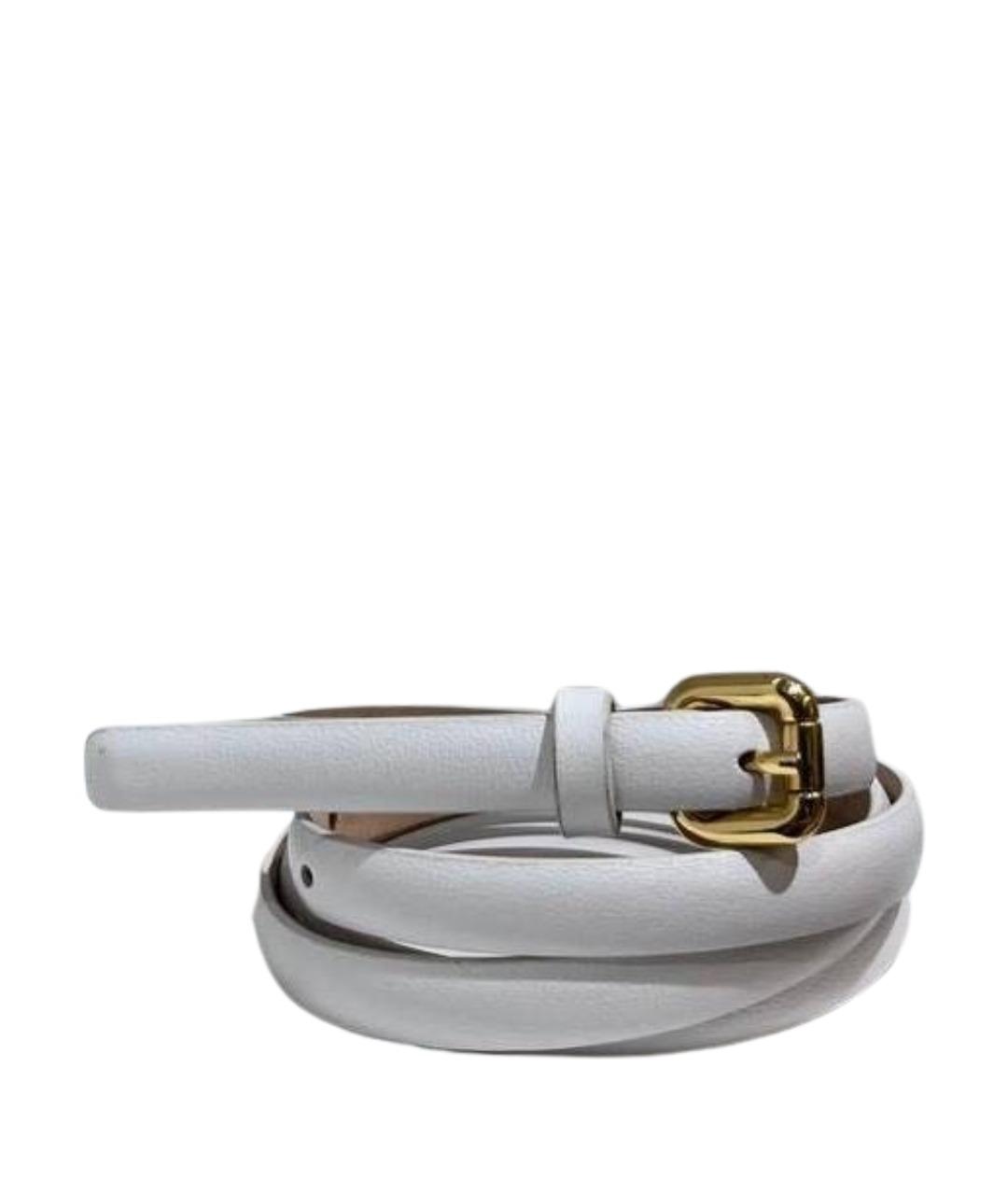 ALEXANDER TEREKHOV Белый кожаный ремень, фото 1