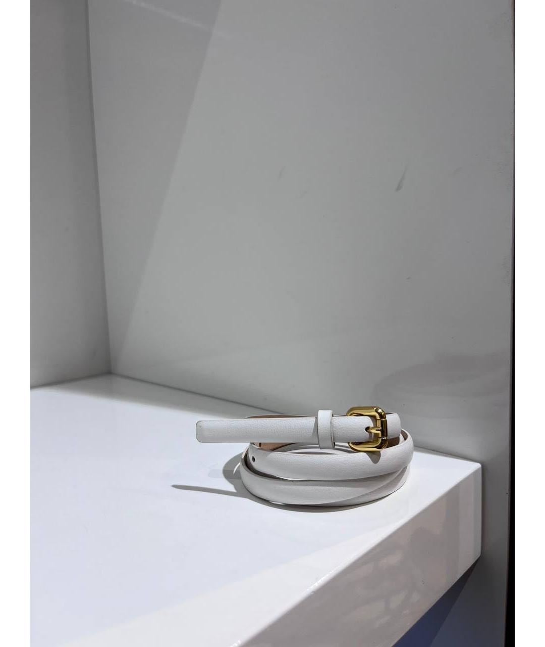 ALEXANDER TEREKHOV Белый кожаный ремень, фото 4