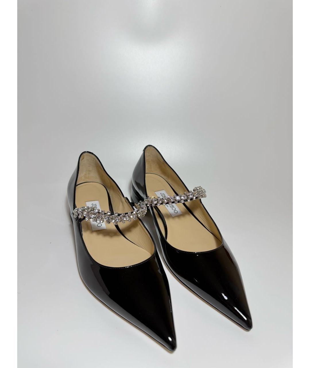 JIMMY CHOO Черные туфли из лакированной кожи, фото 2