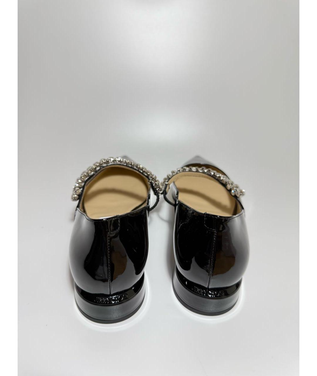 JIMMY CHOO Черные туфли из лакированной кожи, фото 4