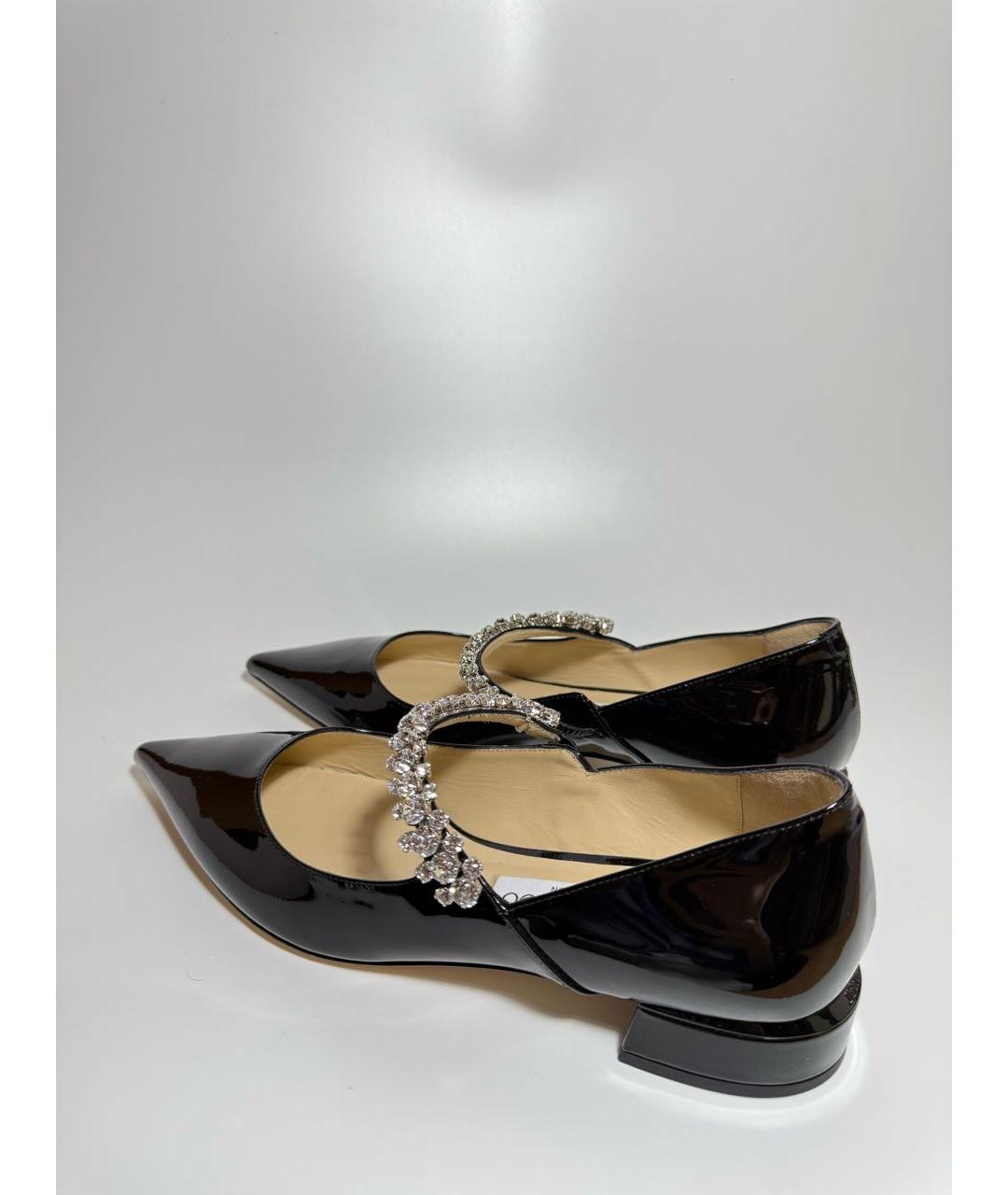 JIMMY CHOO Черные туфли из лакированной кожи, фото 3