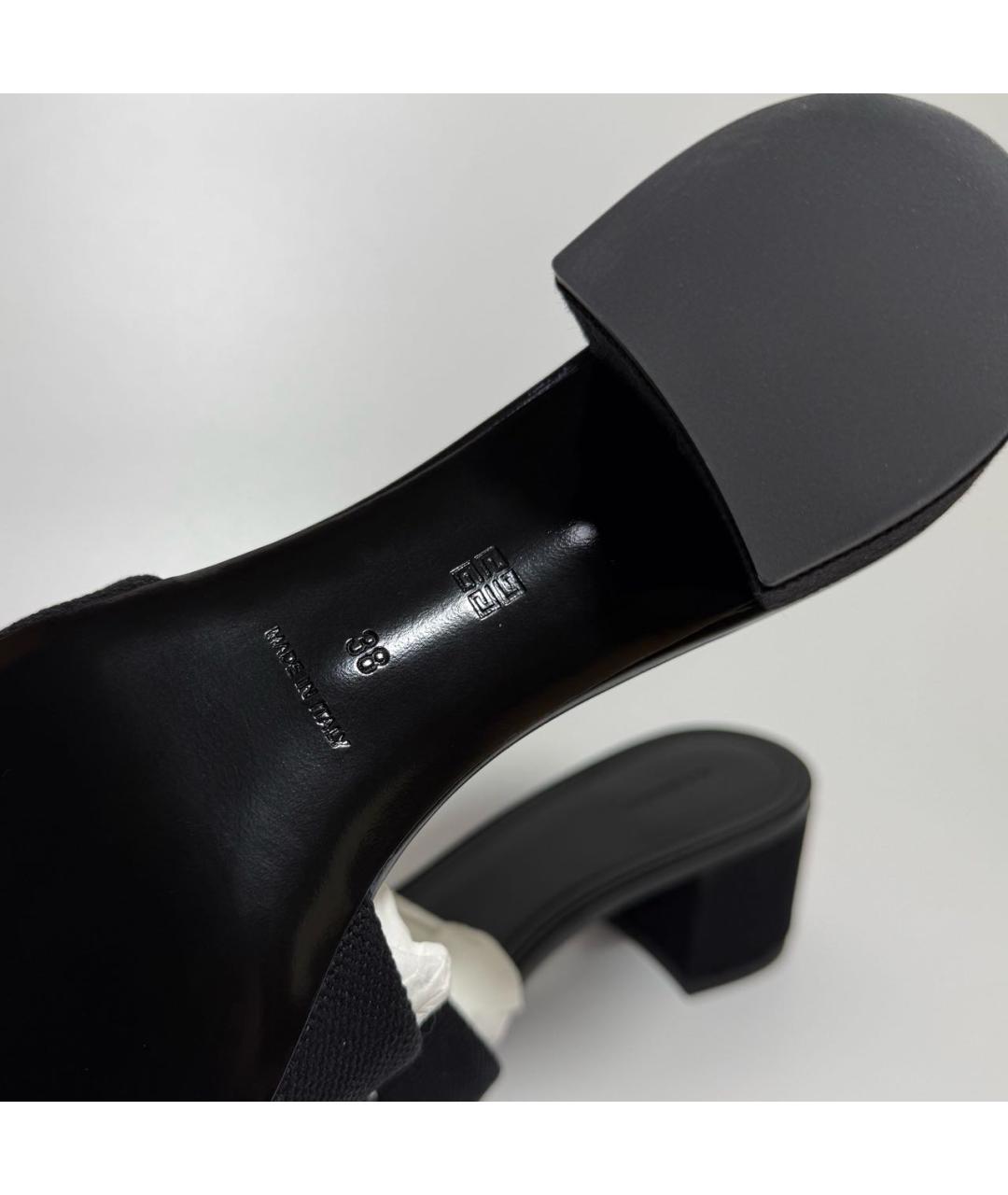 GIVENCHY Черные текстильные мюли, фото 6