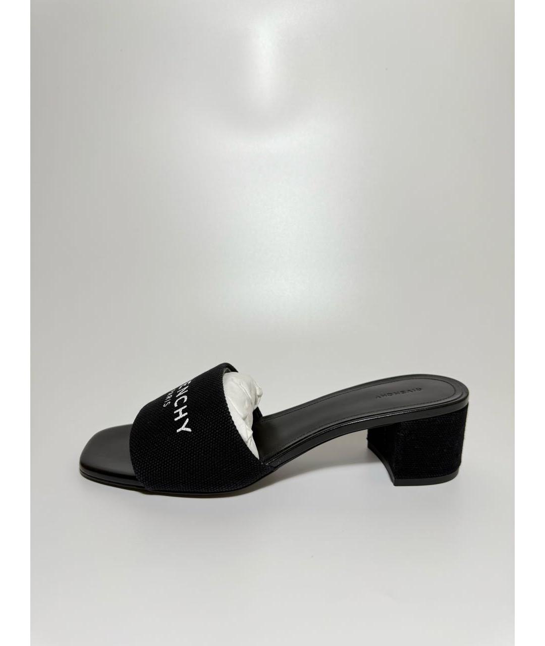 GIVENCHY Черные текстильные мюли, фото 7