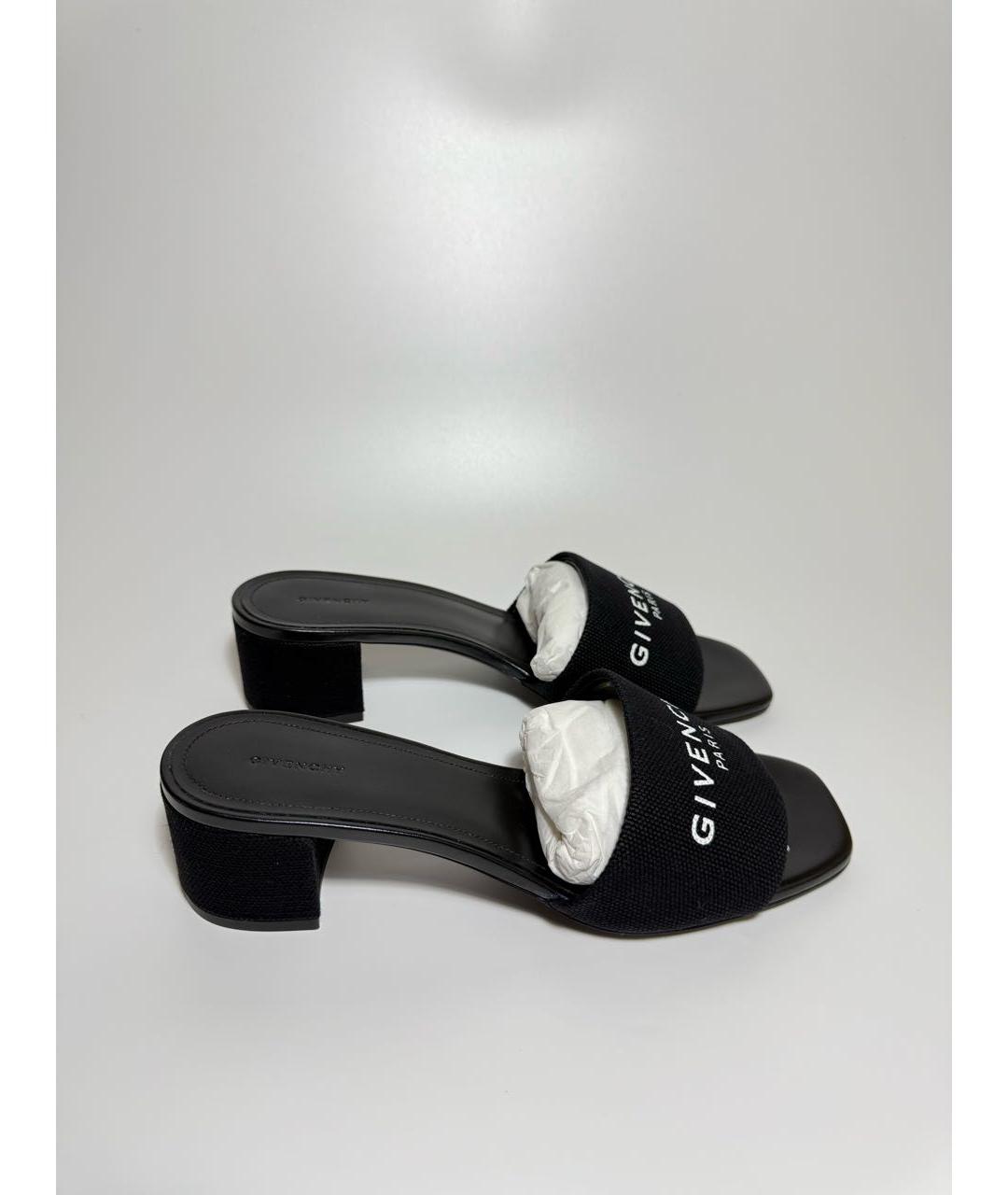 GIVENCHY Черные текстильные мюли, фото 3