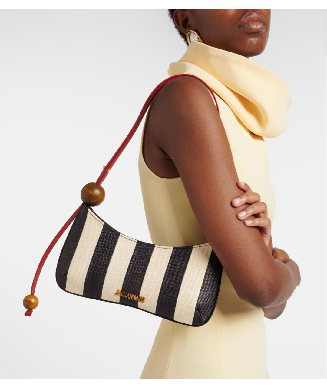 JACQUEMUS Мульти кожаная сумка с короткими ручками, фото 4