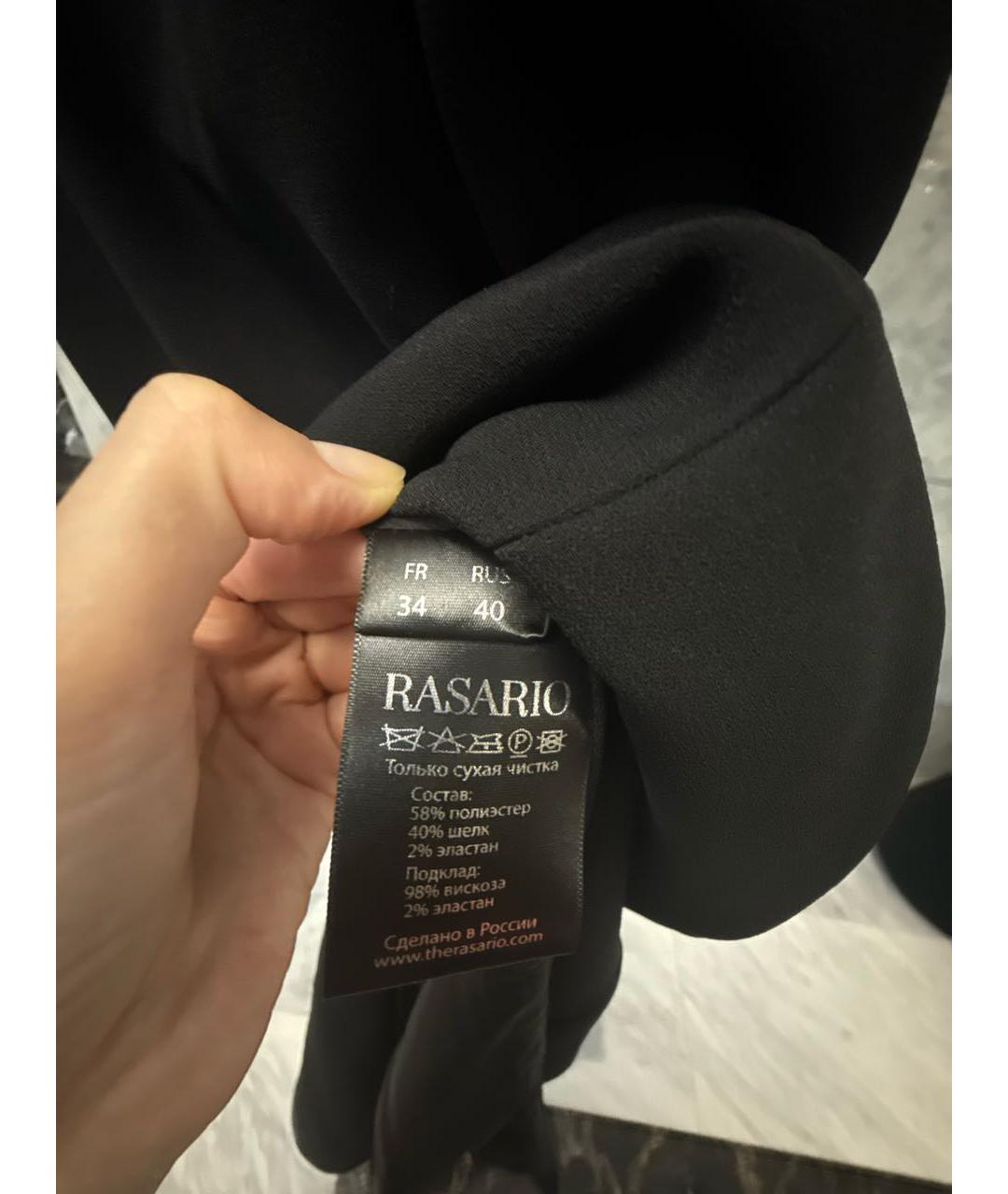 RASARIO Черное шелковое вечернее платье, фото 5