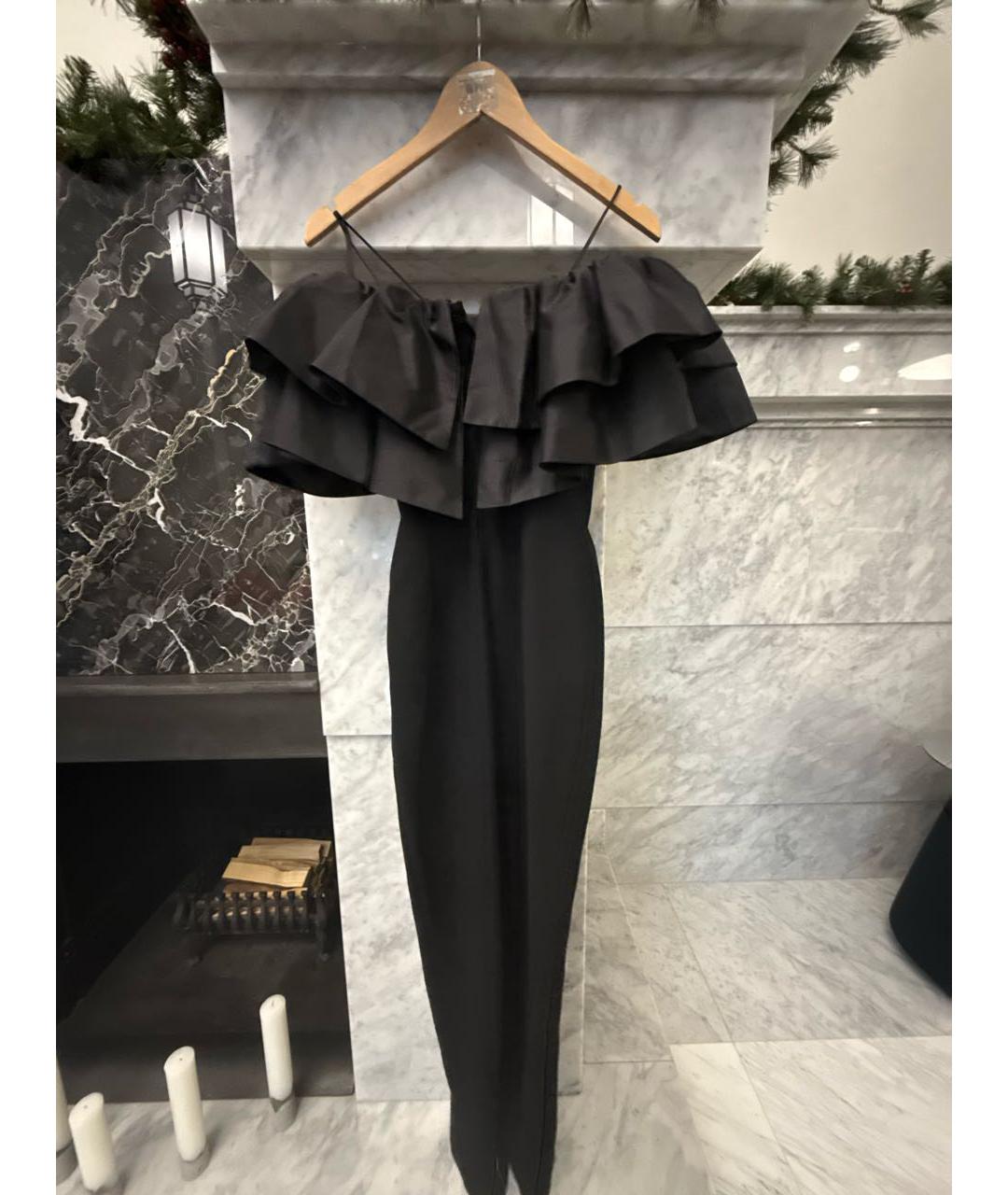 RASARIO Черное шелковое вечернее платье, фото 2