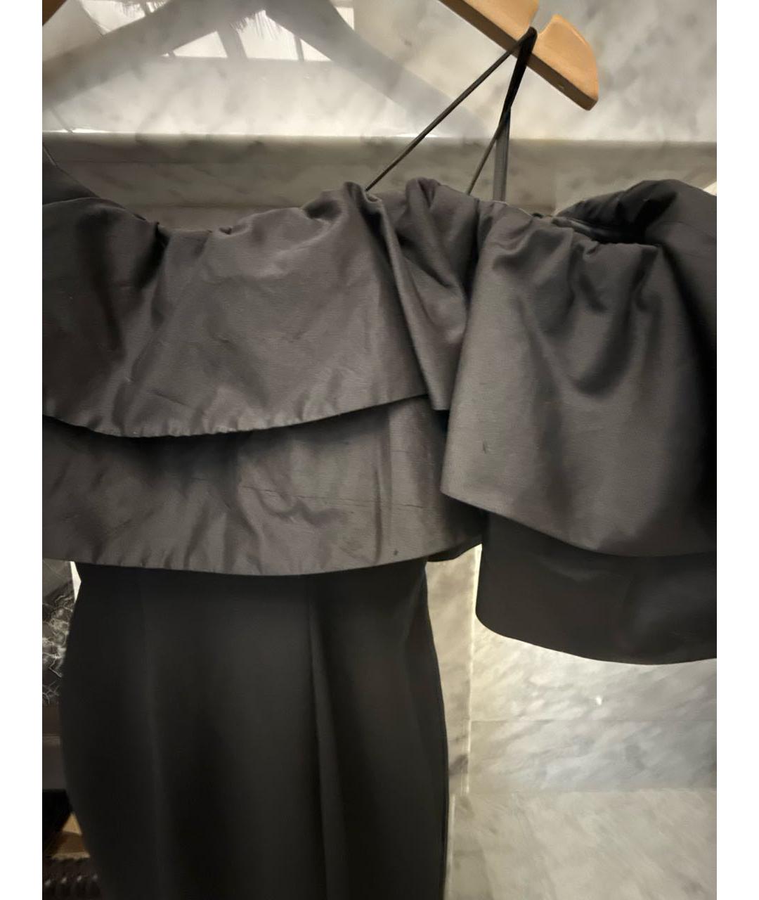 RASARIO Черное шелковое вечернее платье, фото 4