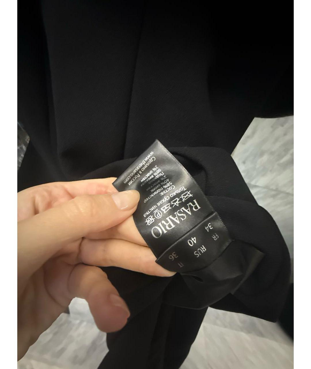 RASARIO Черное шелковое вечернее платье, фото 6