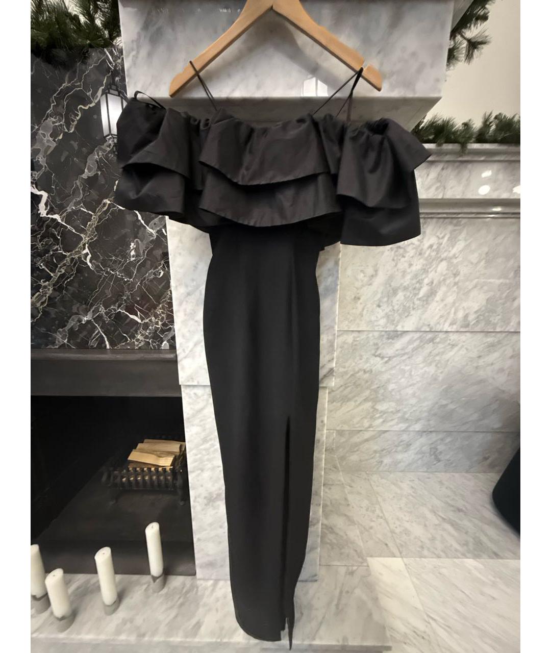 RASARIO Черное шелковое вечернее платье, фото 9