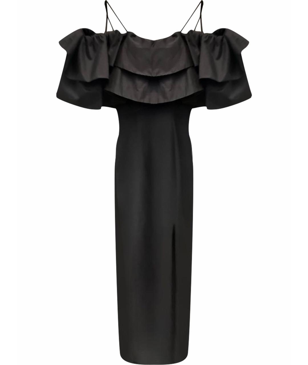 RASARIO Черное шелковое вечернее платье, фото 1