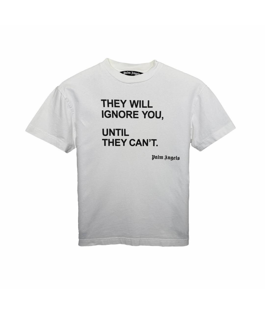 PALM ANGELS Белая хлопковая футболка, фото 1