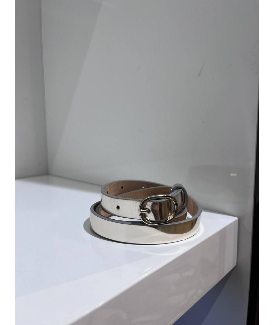 ALEXANDER TEREKHOV Бежевый кожаный ремень, фото 6