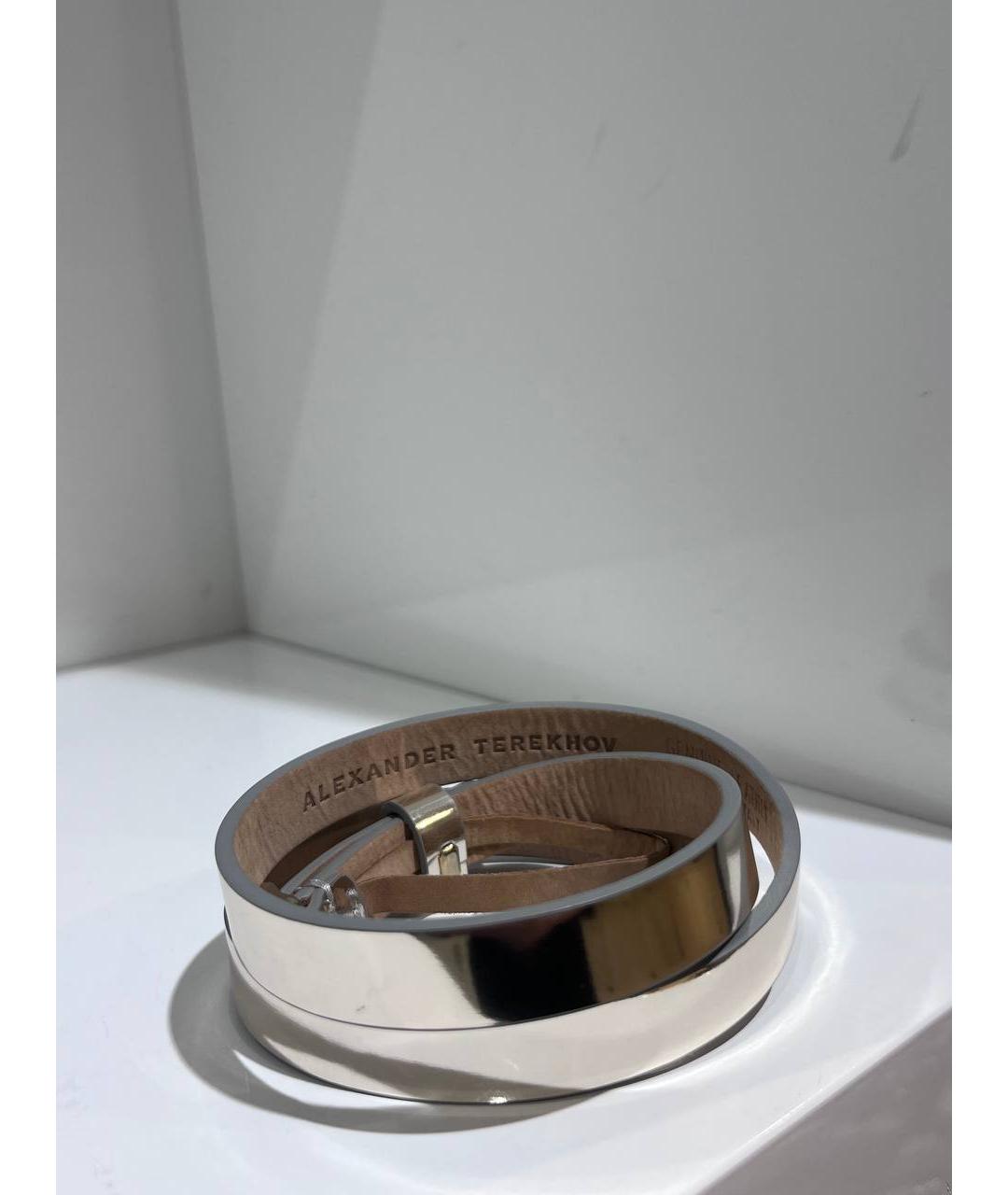 ALEXANDER TEREKHOV Бежевый кожаный ремень, фото 4