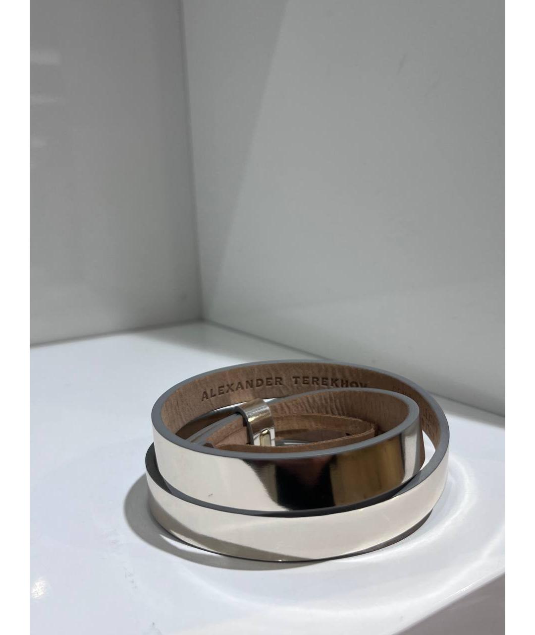 ALEXANDER TEREKHOV Бежевый кожаный ремень, фото 5