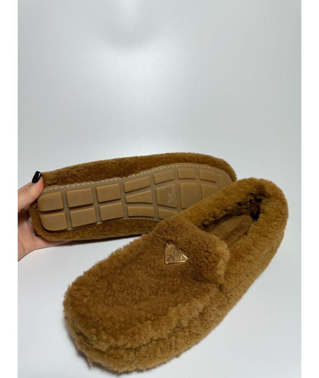 PRADA Коричневые мокасины, фото 4