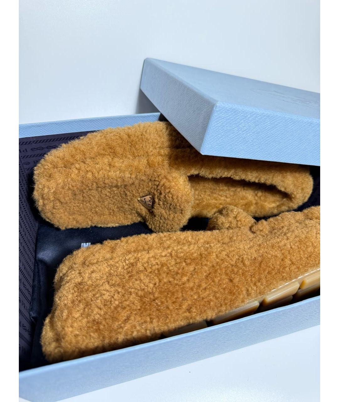 PRADA Коричневые мокасины, фото 7