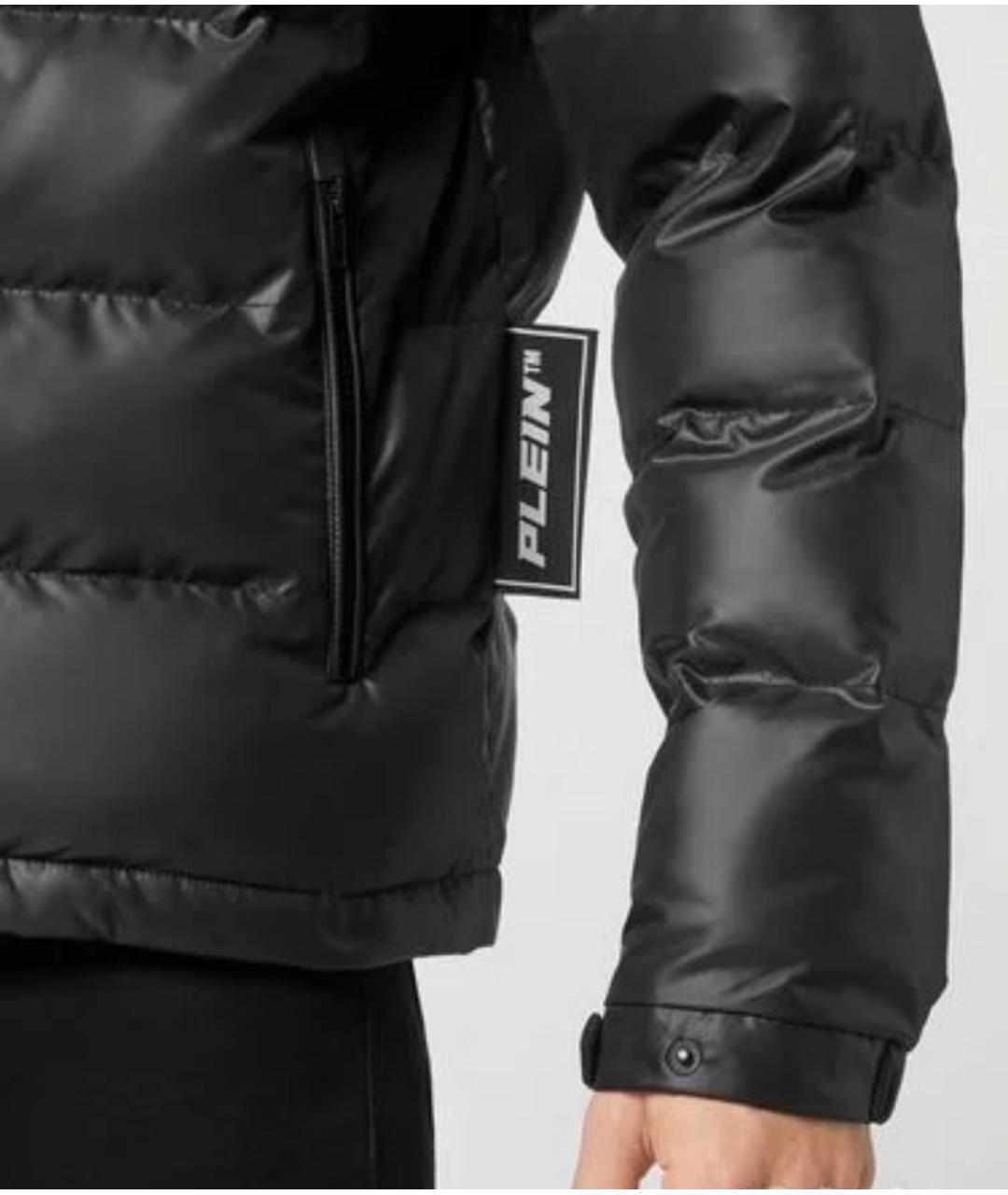PHILIPP PLEIN Черный полиэстеровый пуховик, фото 7