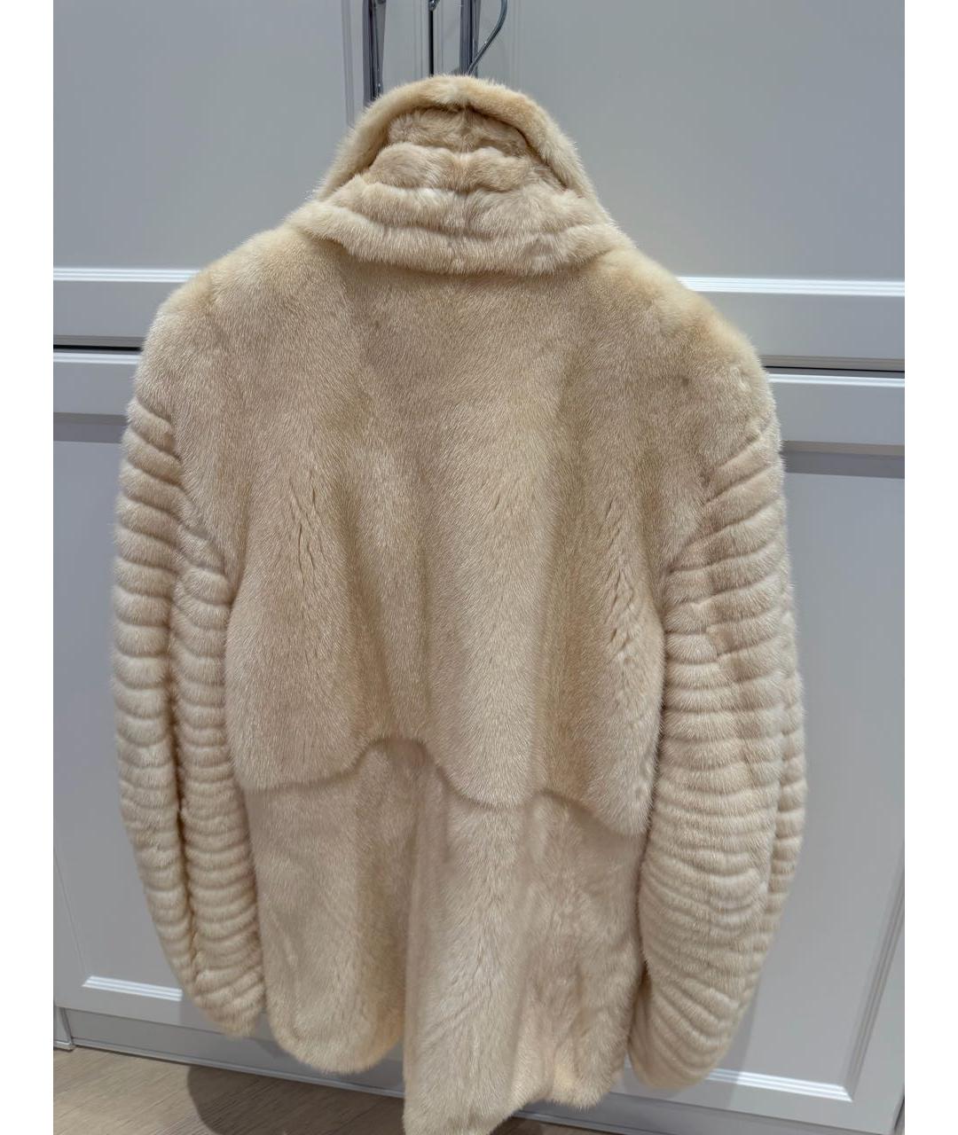 BRASCHI Бежевая меховая шуба, фото 2