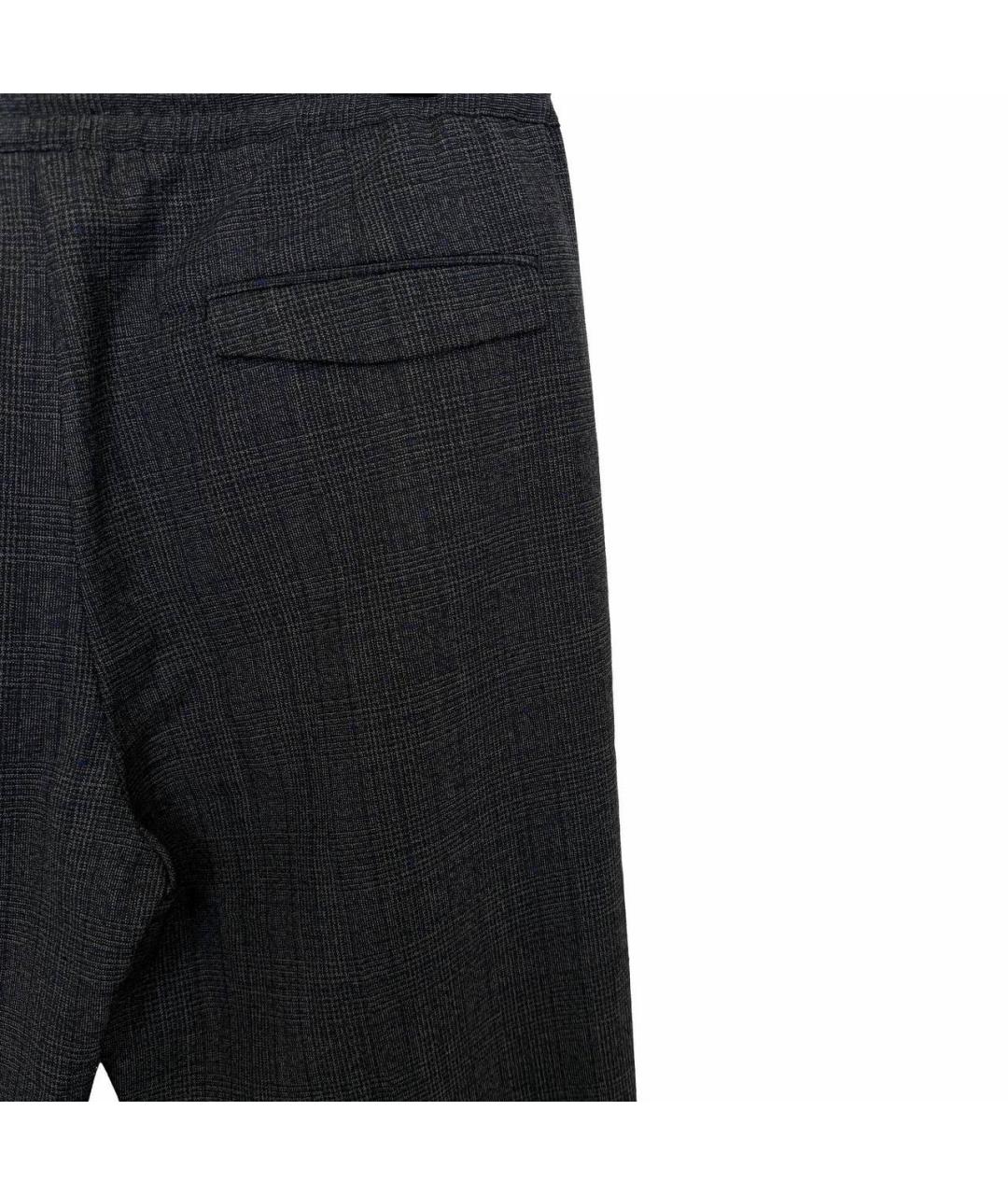 CHRISTIAN DIOR Черные хлопковые повседневные брюки, фото 2