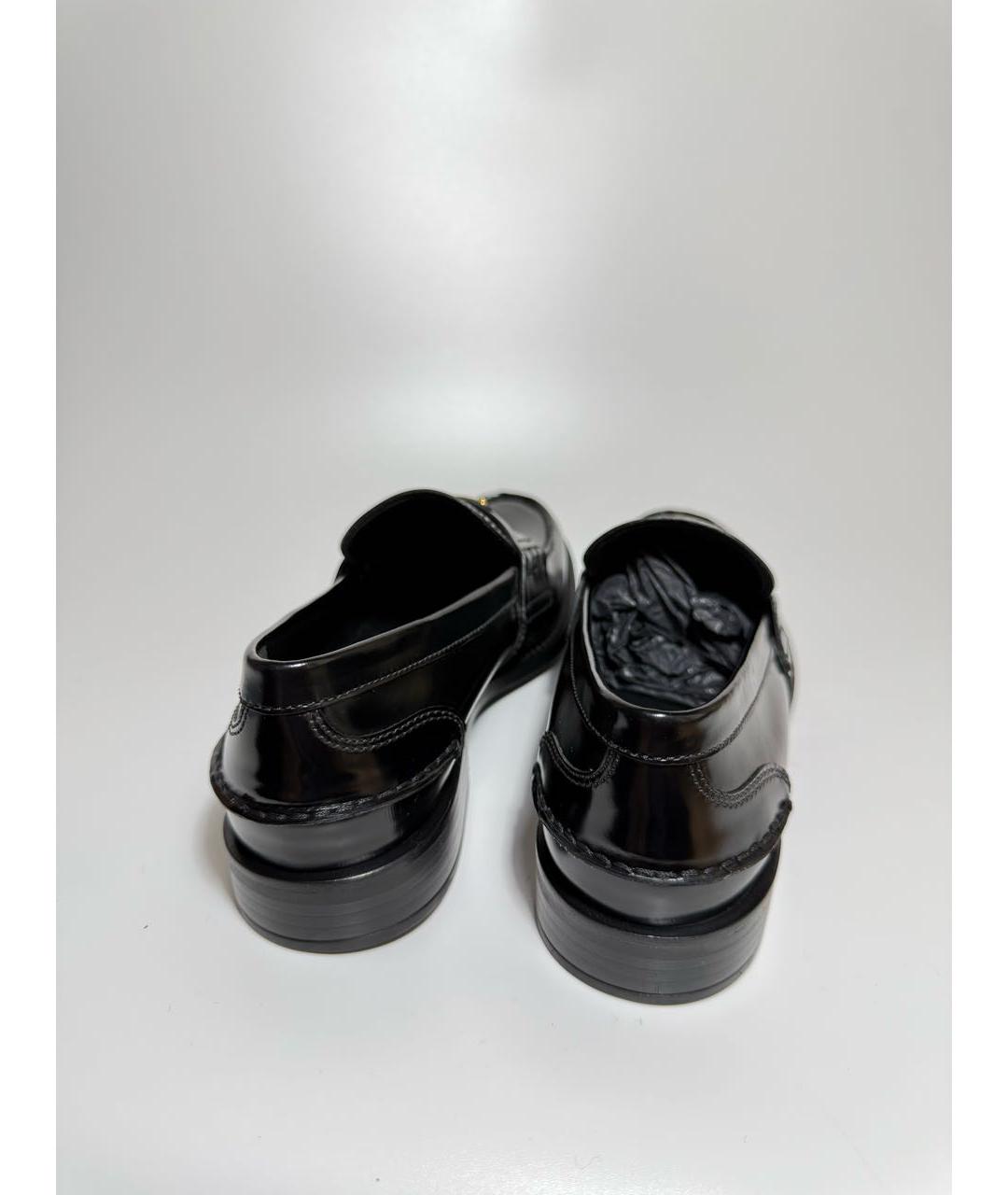 PRADA Черные кожаные лоферы, фото 4