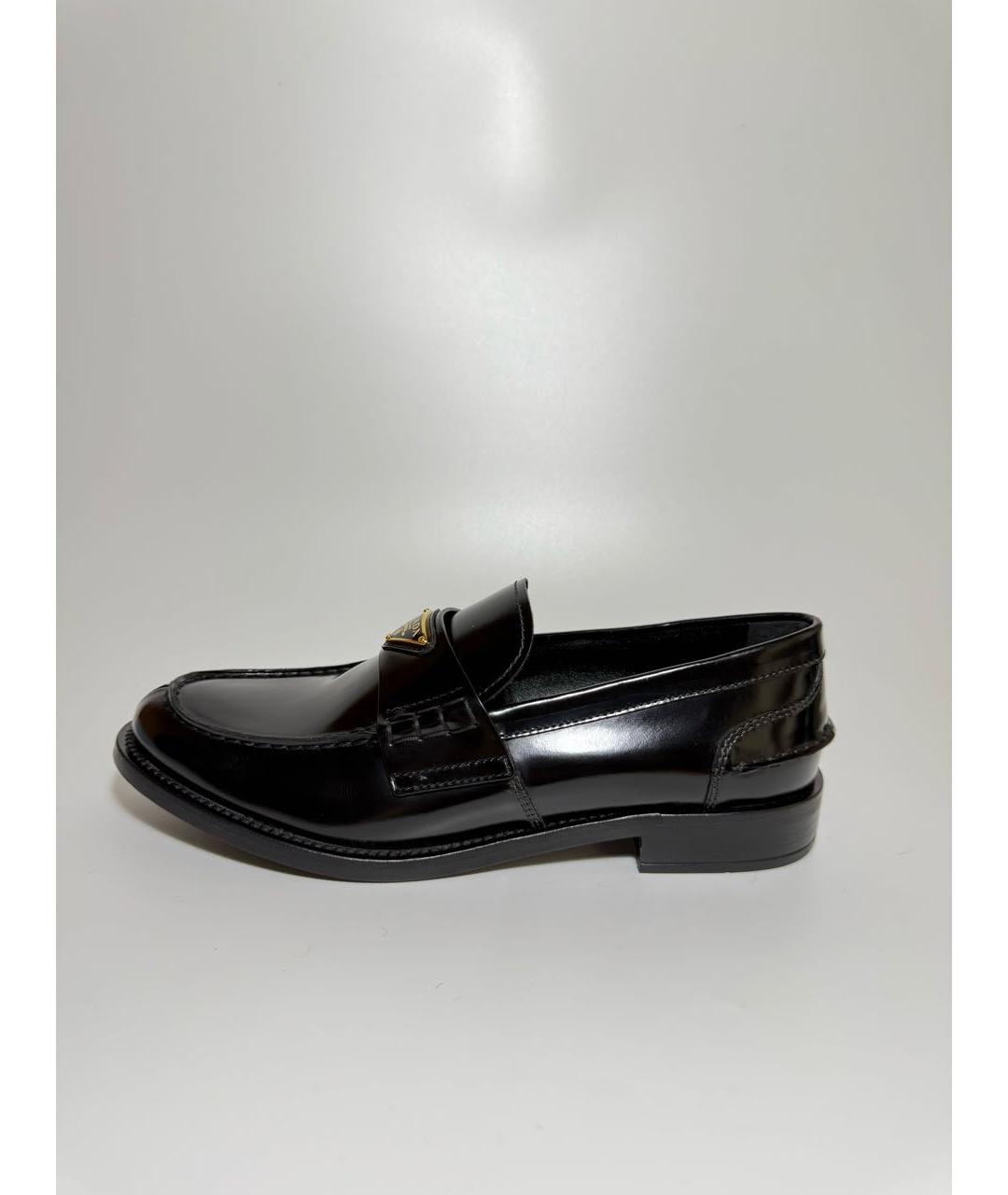 PRADA Черные кожаные лоферы, фото 8