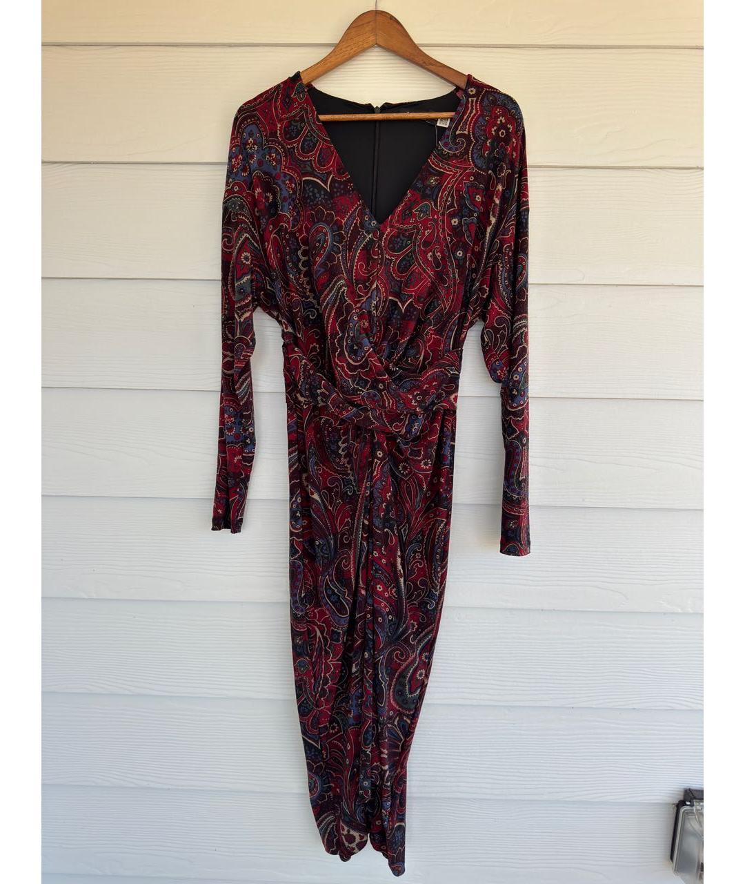 RALPH LAUREN Мульти полиэстеровое повседневное платье, фото 9