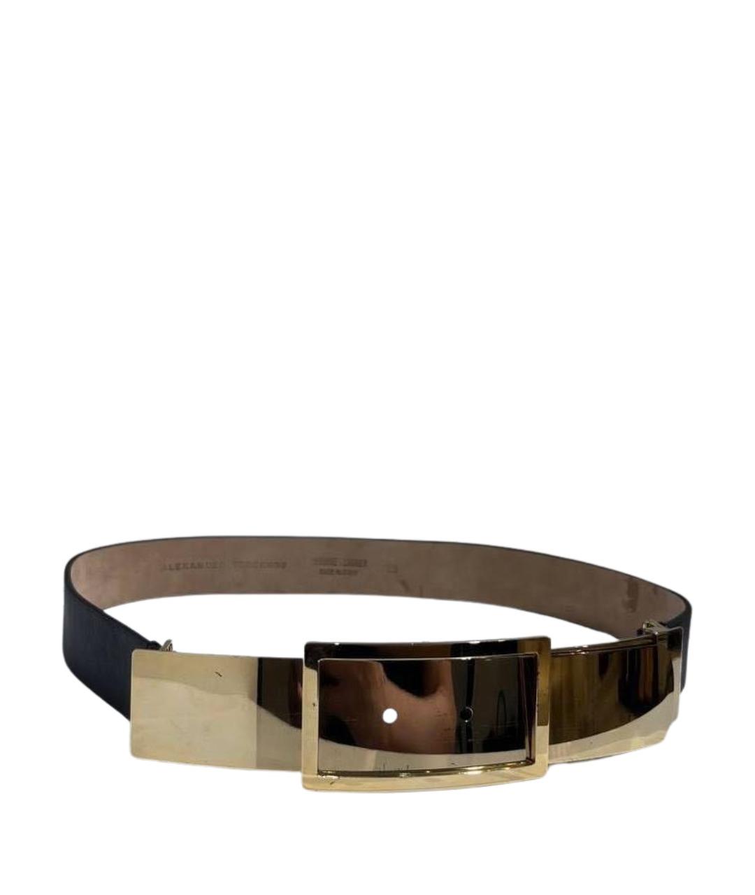 ALEXANDER TEREKHOV Черный кожаный ремень, фото 1