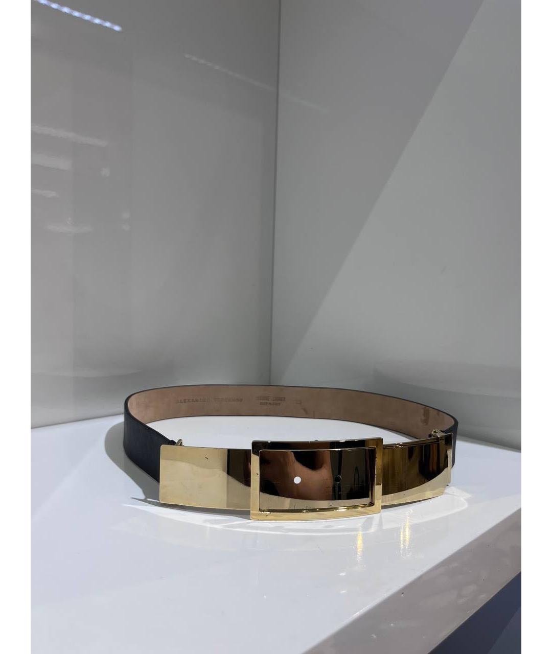 ALEXANDER TEREKHOV Черный кожаный ремень, фото 4