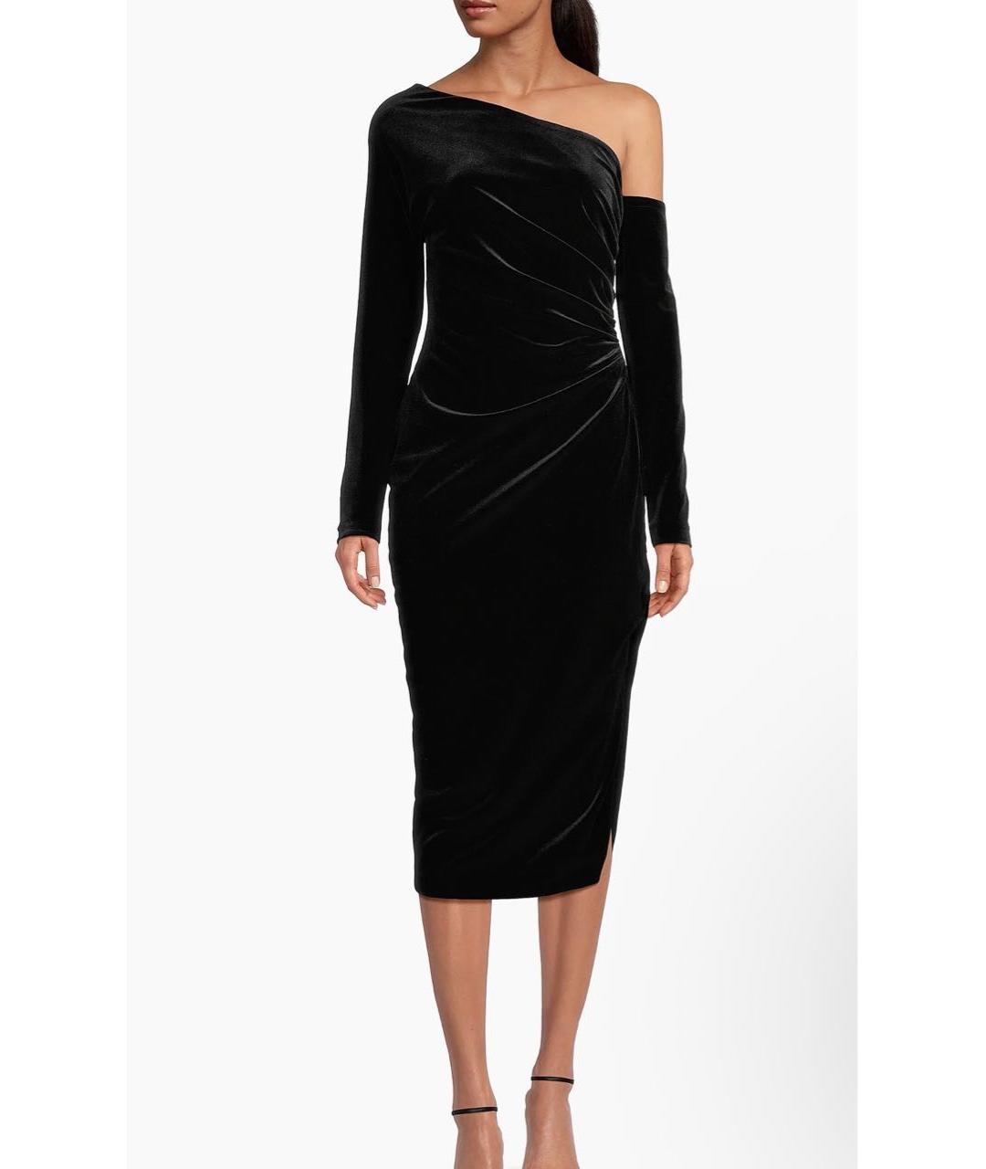 DKNY Черное полиэстеровое коктейльное платье, фото 2