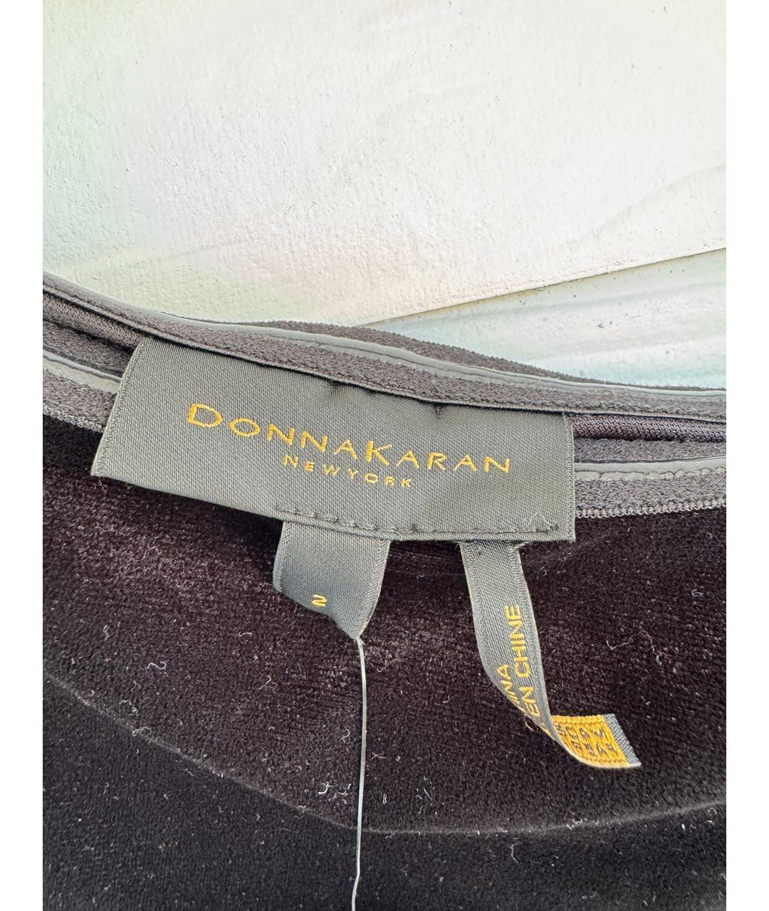 DKNY Черное полиэстеровое коктейльное платье, фото 8