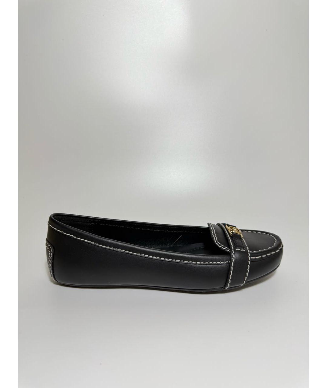 MICHAEL KORS Черные кожаные мокасины, фото 7
