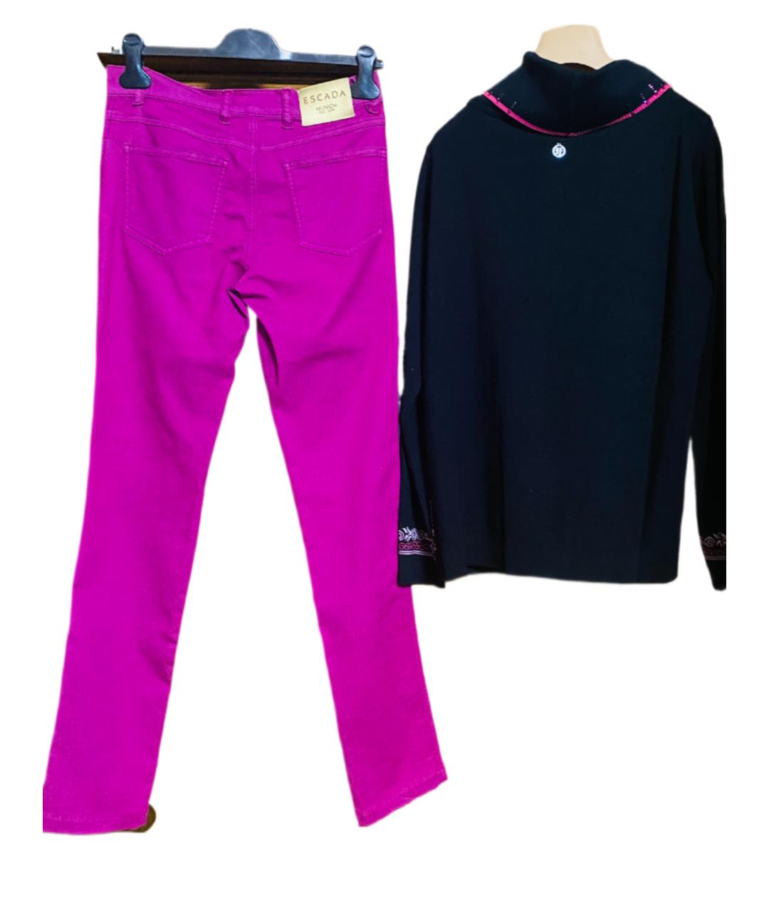 ESCADA Мульти хлопко-эластановый костюм с брюками, фото 2