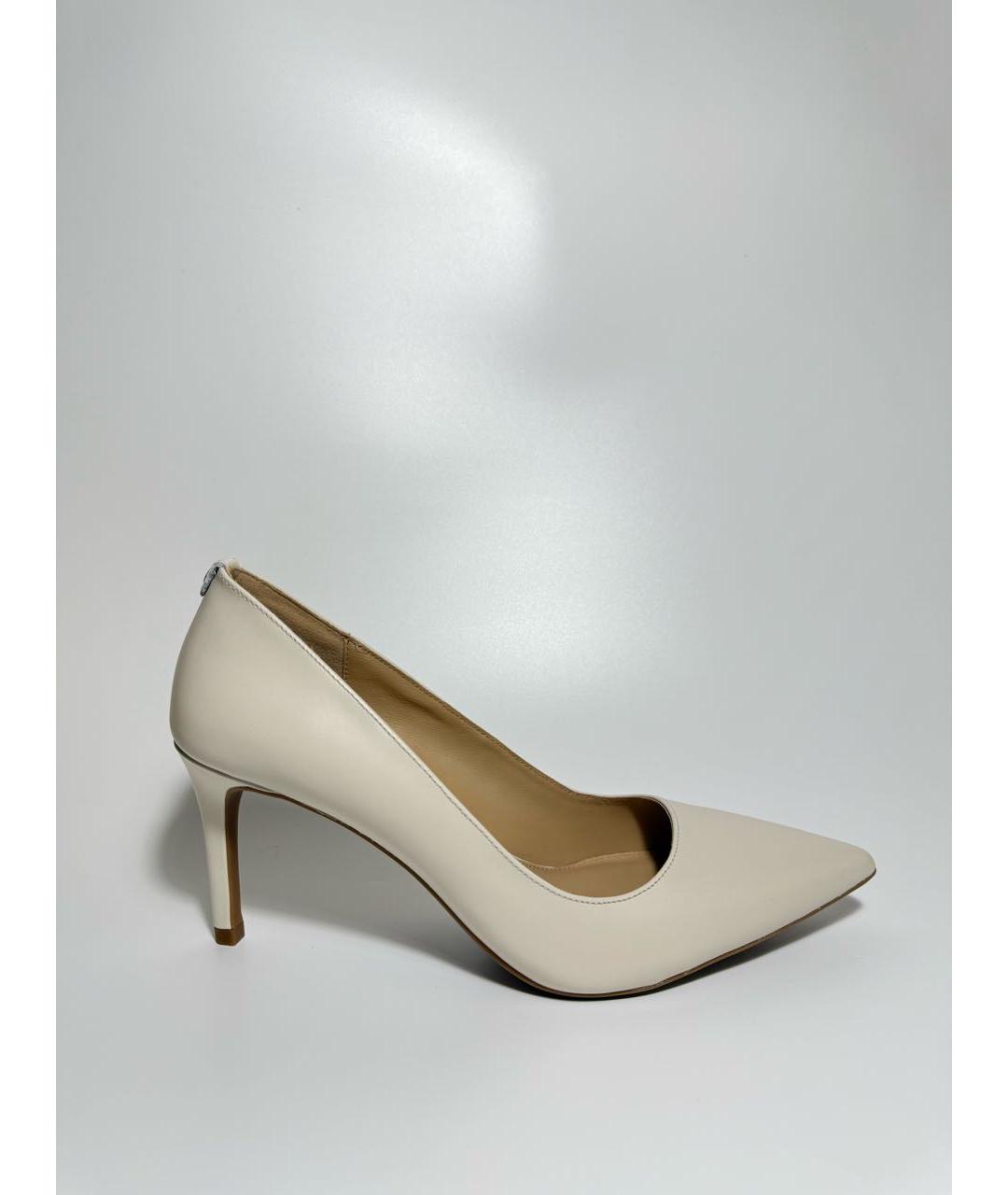 MICHAEL KORS Бежевые кожаные туфли, фото 6