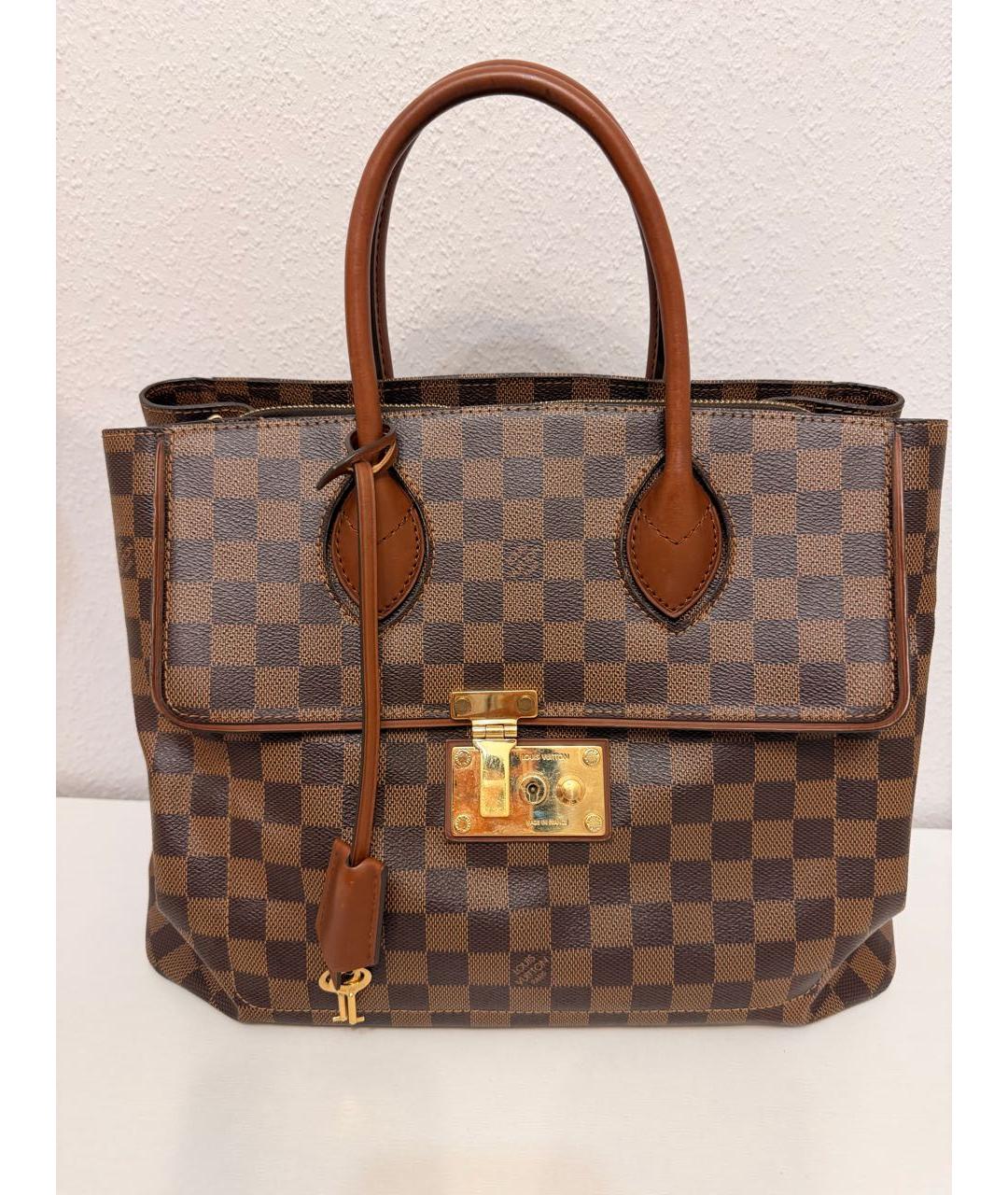 LOUIS VUITTON Коричневая сумка с короткими ручками, фото 9