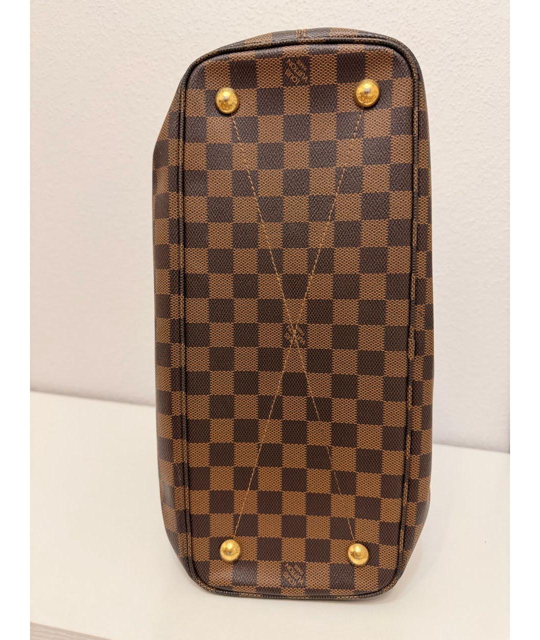 LOUIS VUITTON Коричневая сумка с короткими ручками, фото 7