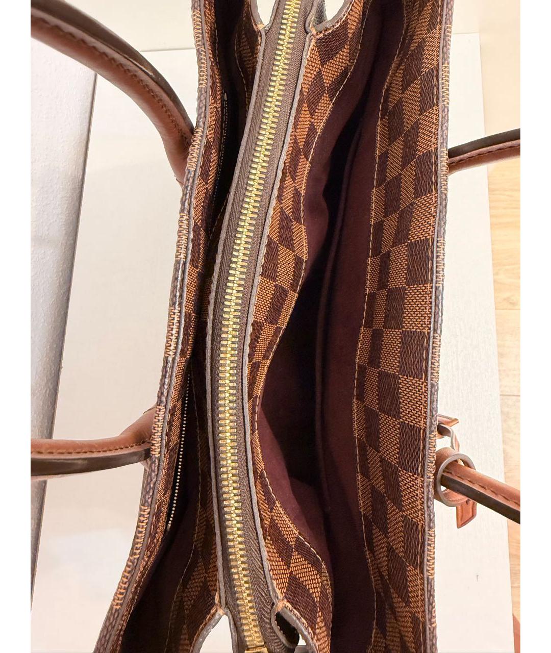 LOUIS VUITTON Коричневая сумка с короткими ручками, фото 5