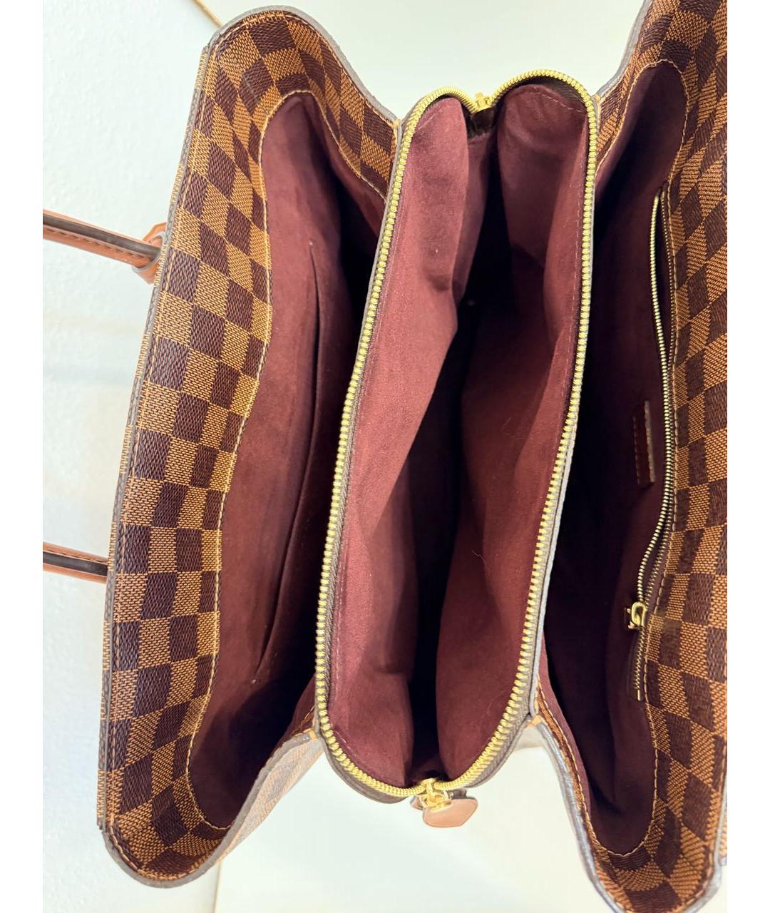 LOUIS VUITTON Коричневая сумка с короткими ручками, фото 4