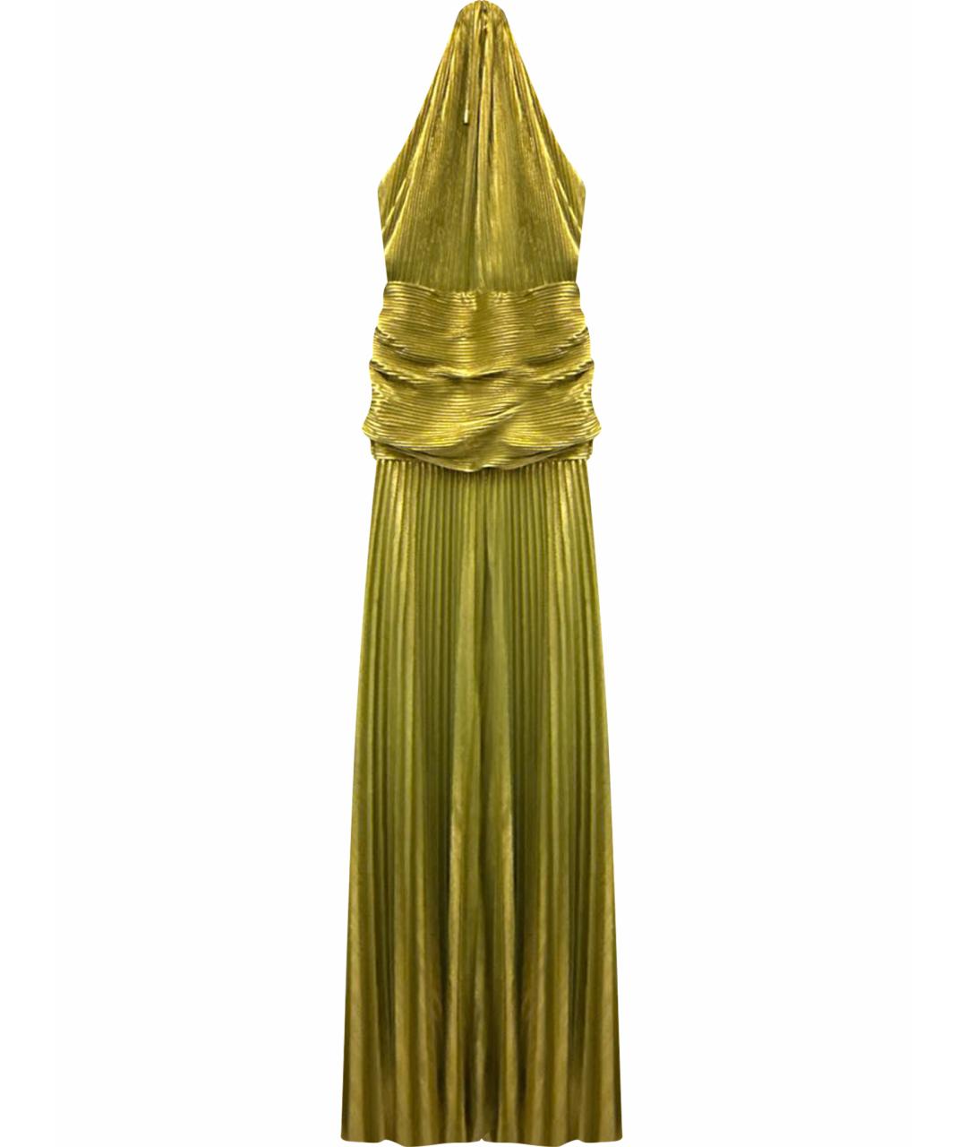 Retrofete Золотое полиэстеровое вечернее платье, фото 1