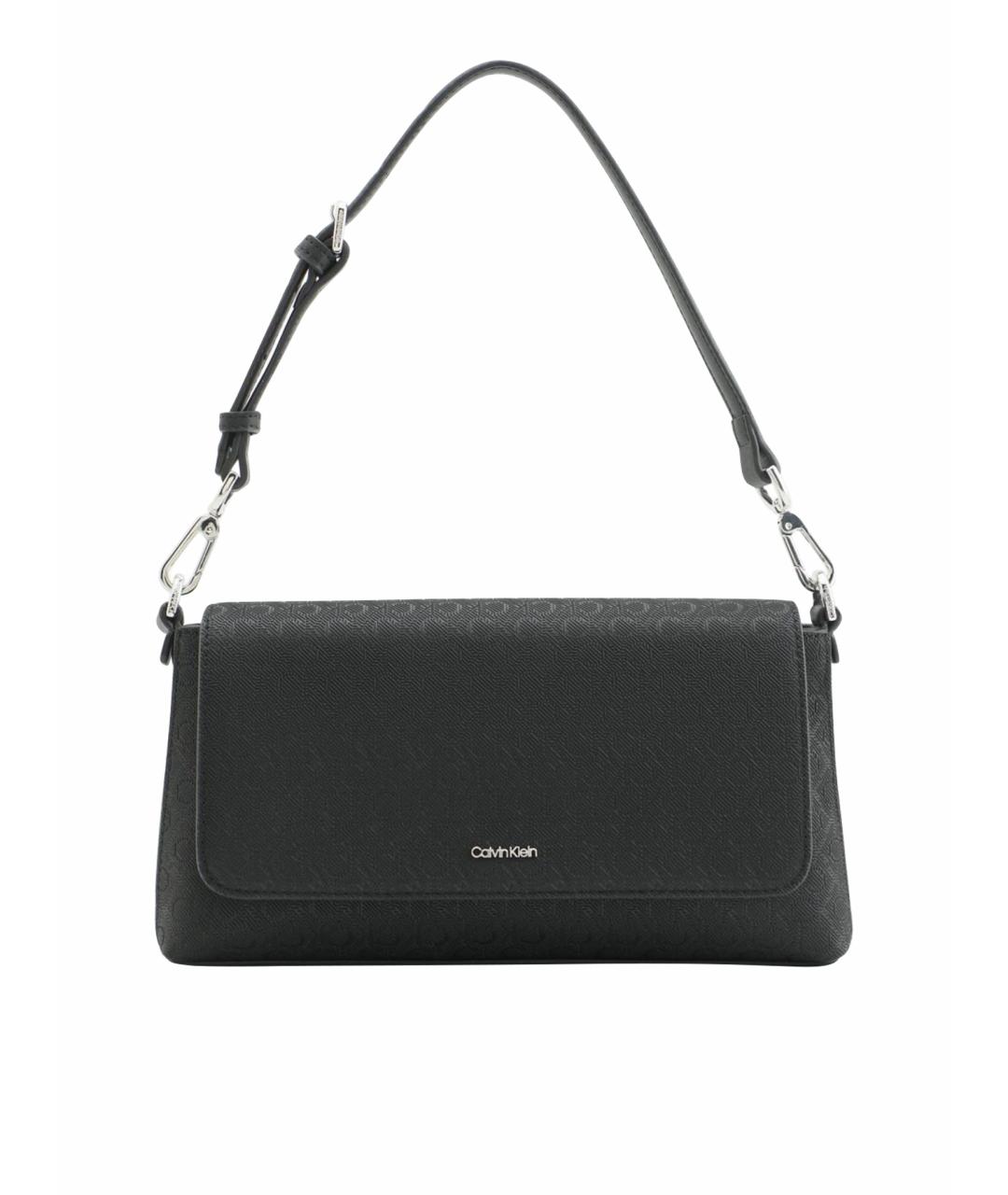 CALVIN KLEIN Черная сумка с короткими ручками, фото 1