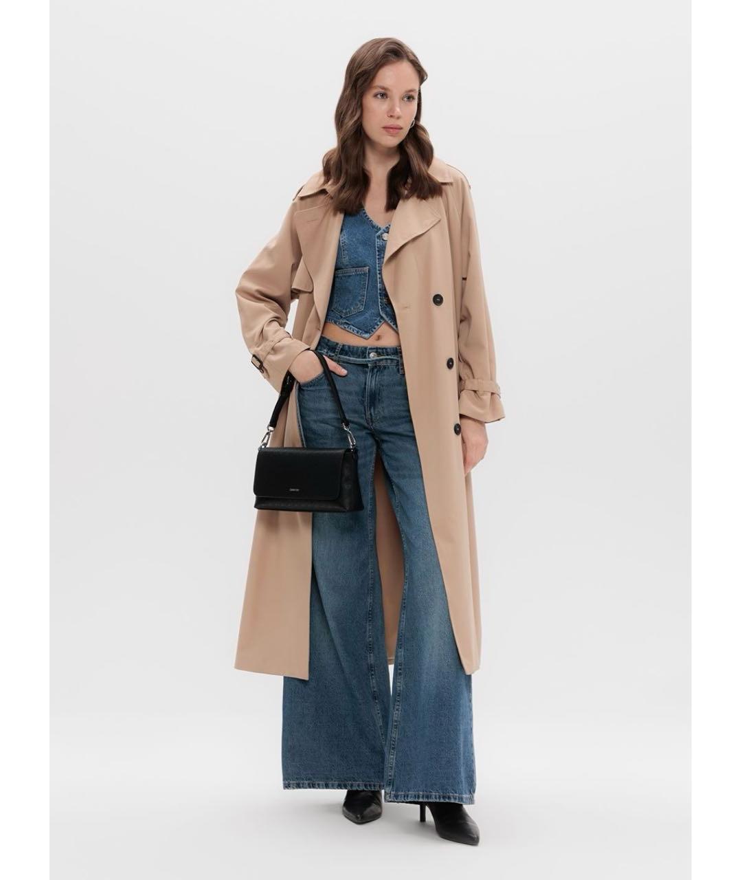 CALVIN KLEIN Черная сумка с короткими ручками, фото 5