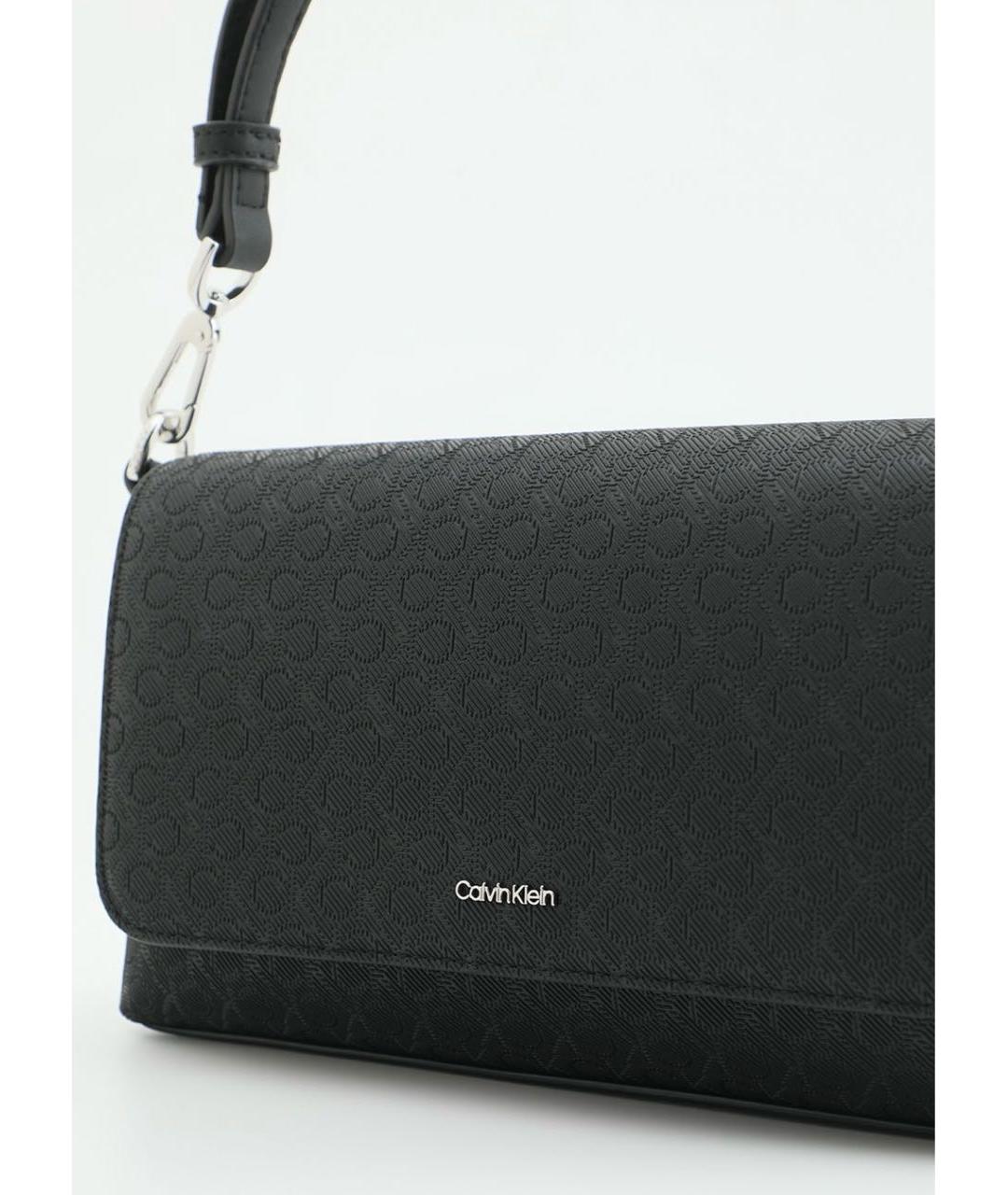 CALVIN KLEIN Черная сумка с короткими ручками, фото 2