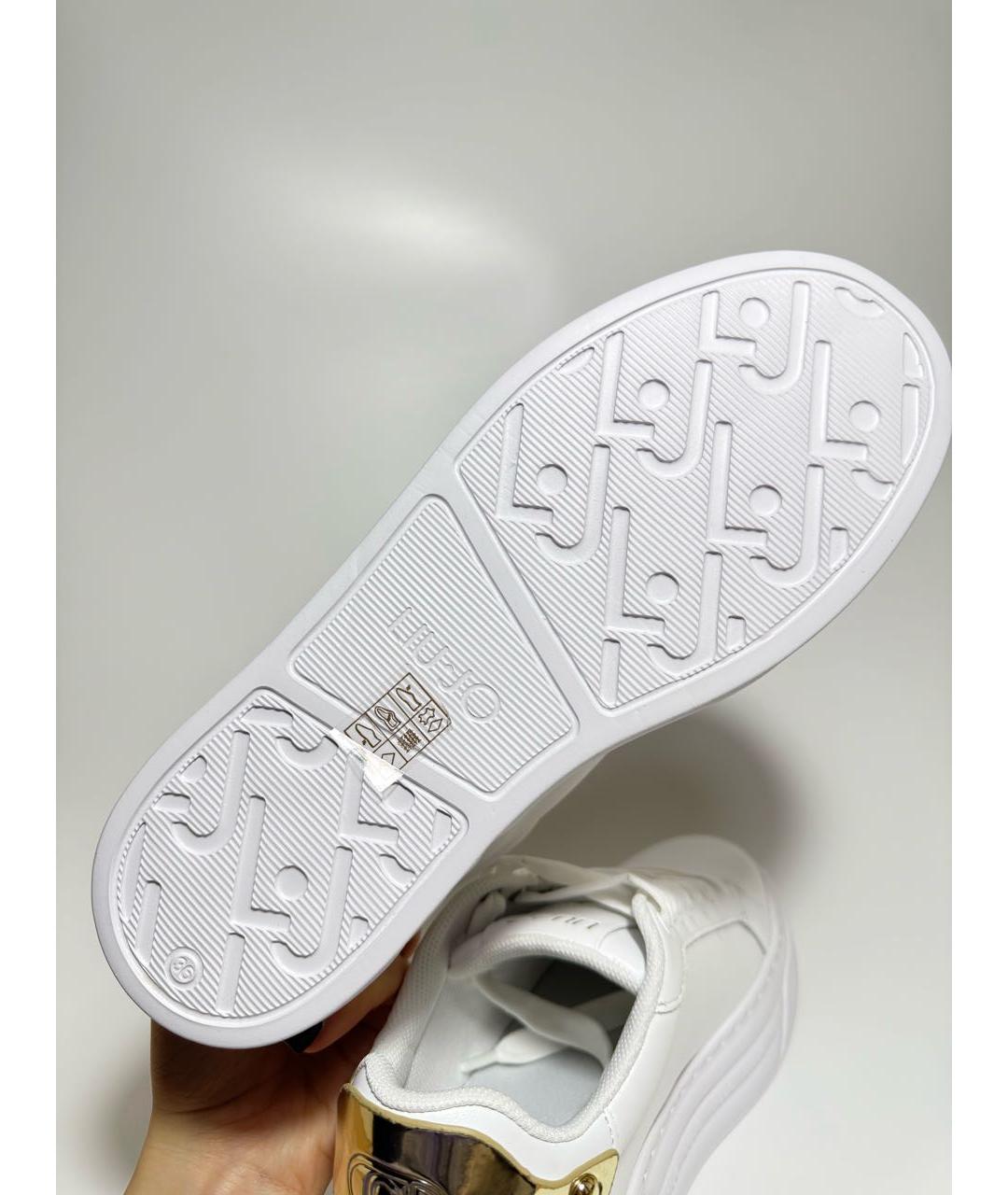 LIU JO Белые кожаные кеды, фото 6