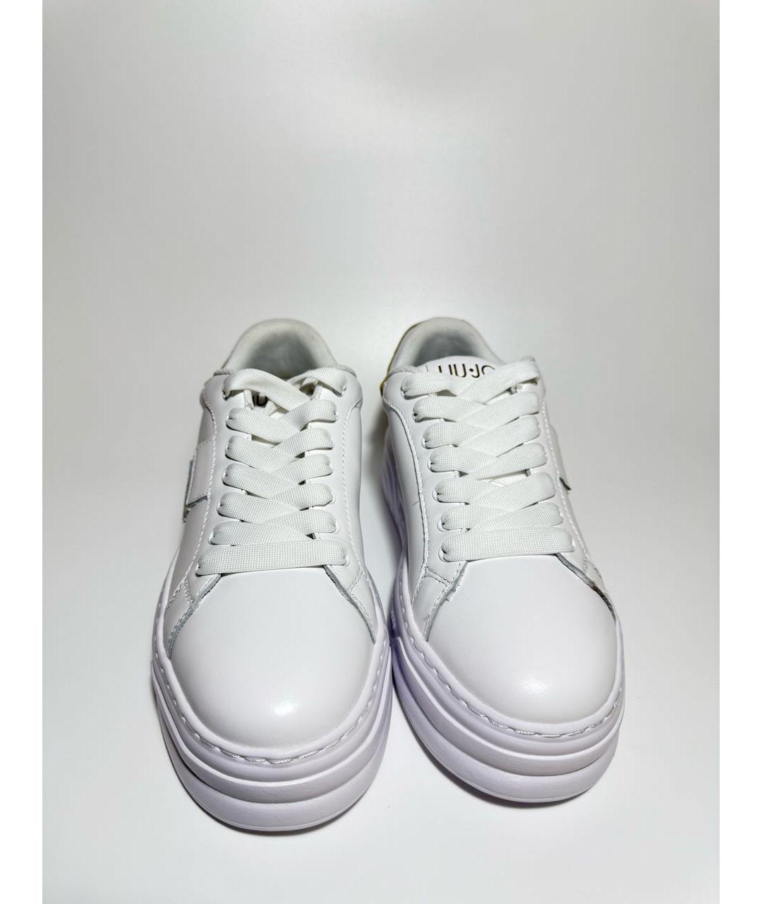 LIU JO Белые кожаные кеды, фото 3