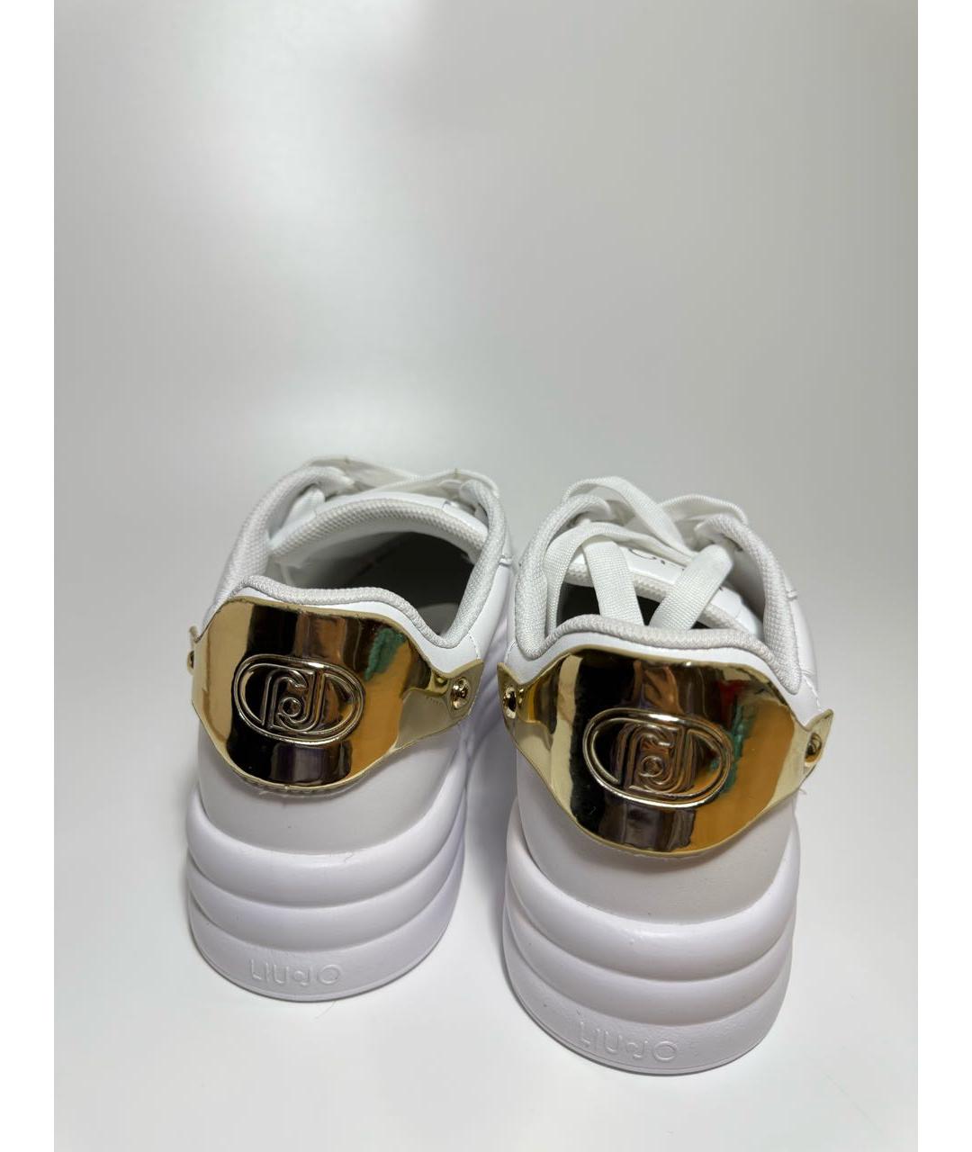 LIU JO Белые кожаные кеды, фото 5