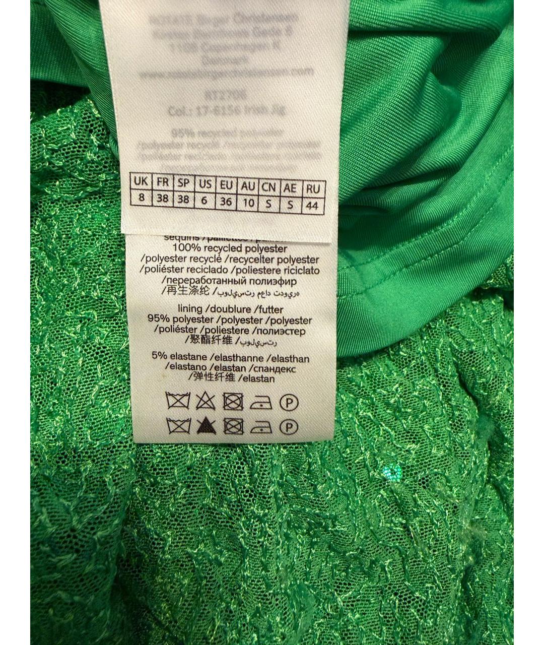 ROTATE Зеленые вечернее платье, фото 3