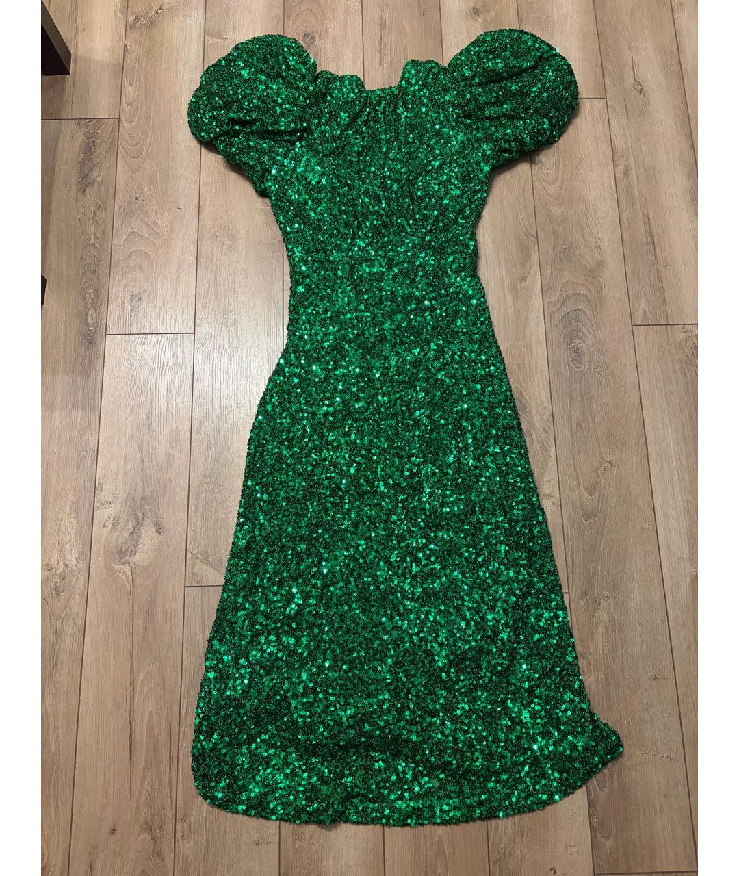 ROTATE Зеленые вечернее платье, фото 6