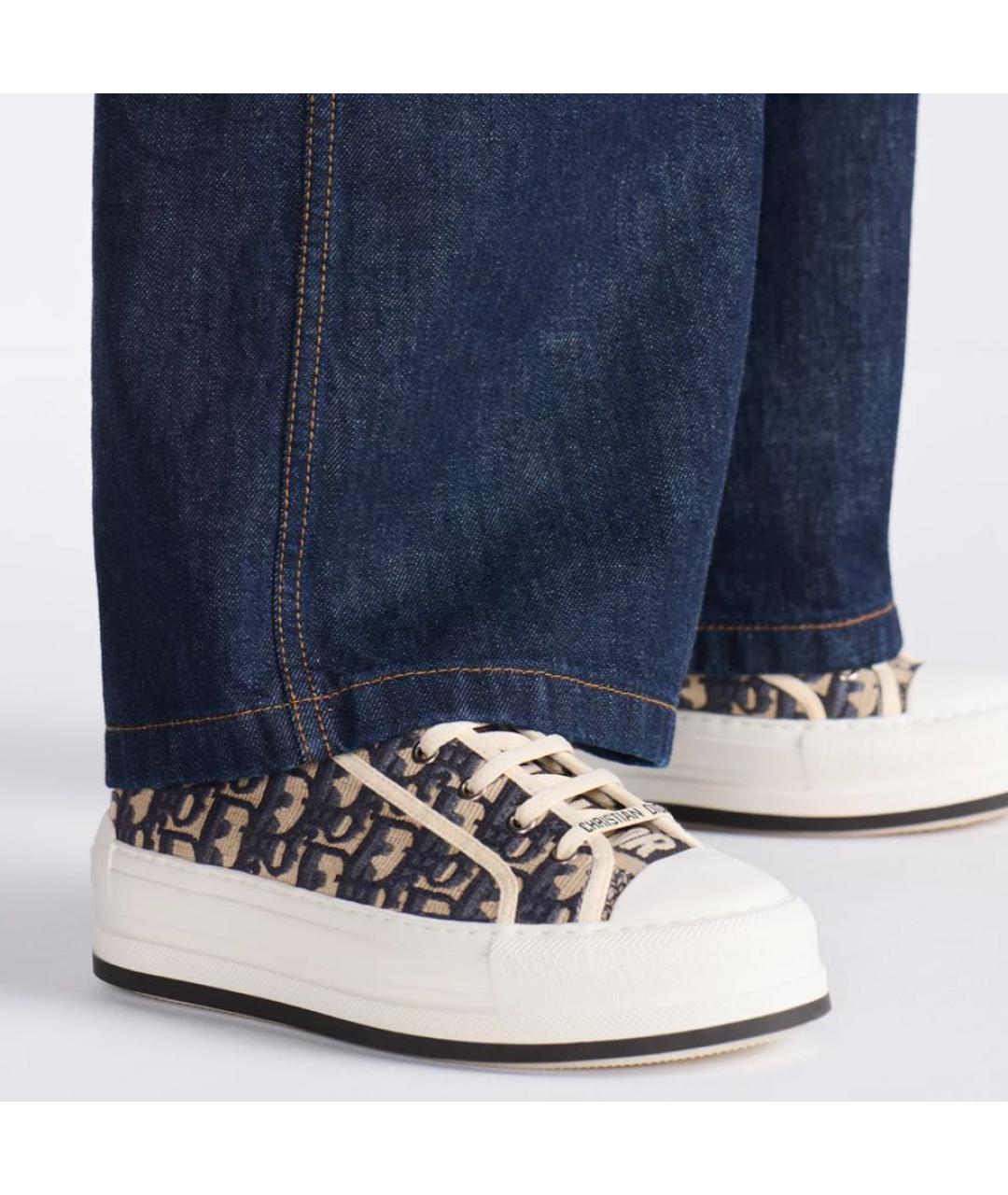 CHRISTIAN DIOR Мульти текстильные кеды, фото 4