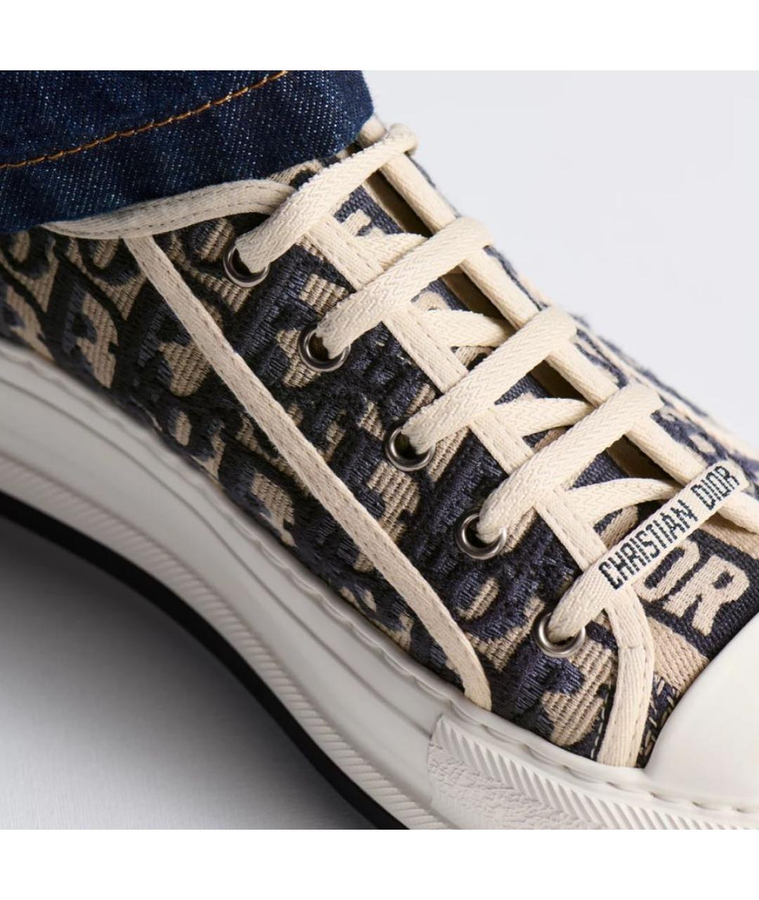 CHRISTIAN DIOR Мульти текстильные кеды, фото 5