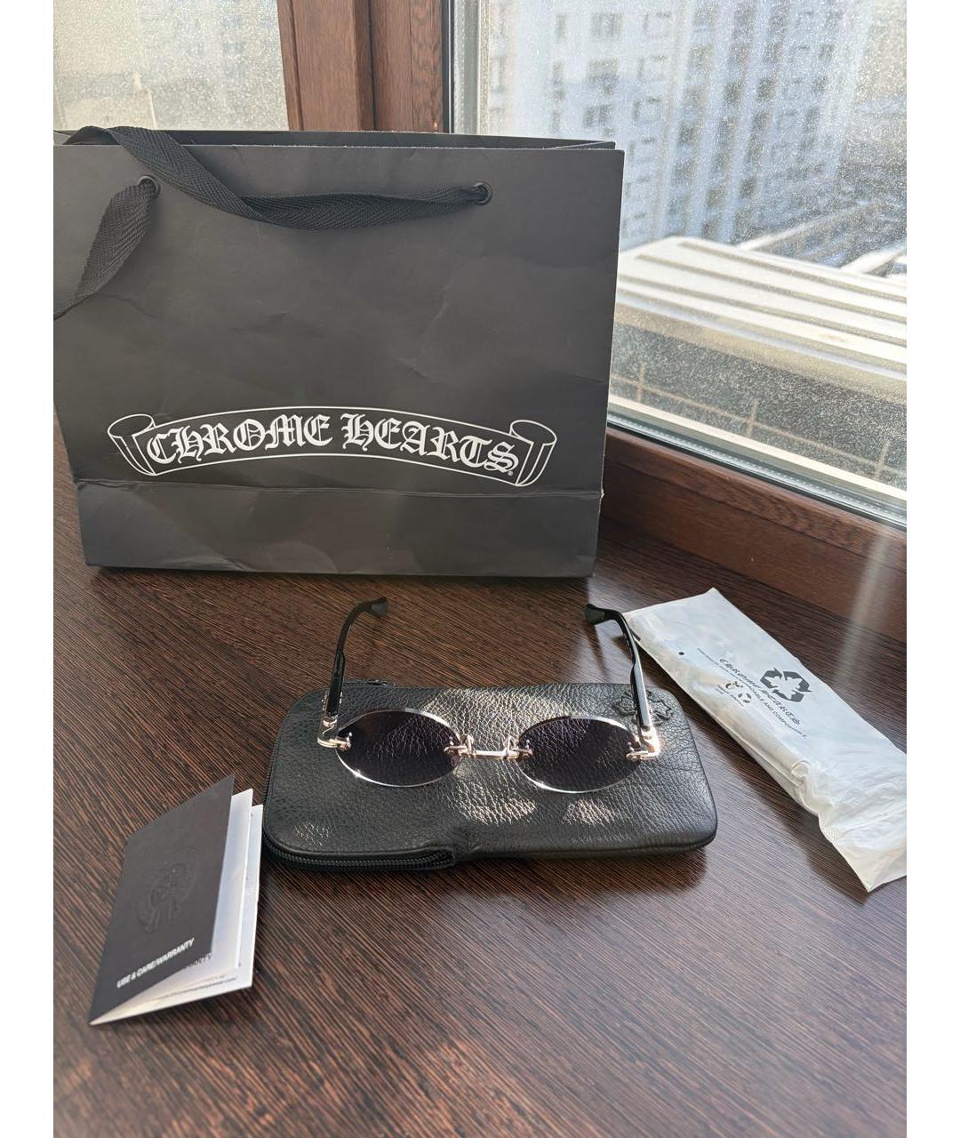 CHROME HEARTS Черные солнцезащитные очки, фото 4